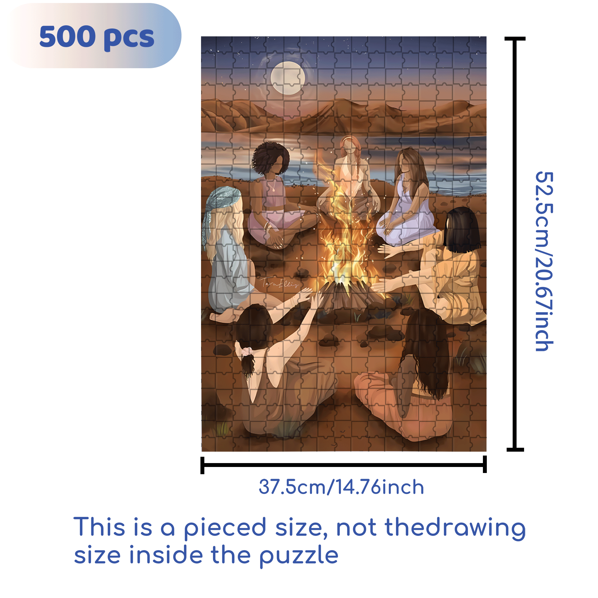 The Earth Breathes 6 500pcs/1000pcs Jigsaw Puzzle, Scratch-Resistant, Interactive Family Game & Brain-Boosting DIY Decor, Perfect for Halloween, Christmas & New Year Gifts, Family Puzzle Game