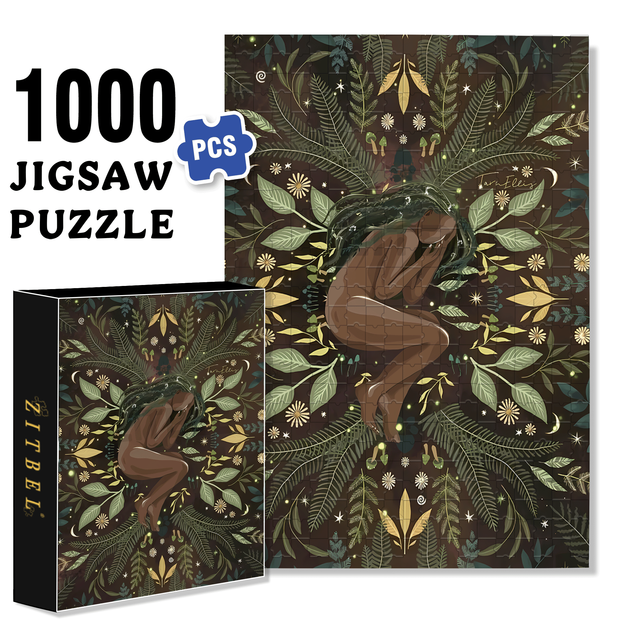 The Earth Breathes 7 500pcs/1000pcs Jigsaw Puzzle, Scratch-Resistant, Interactive Family Game & Brain-Boosting DIY Decor, Perfect for Halloween, Christmas & New Year Gifts, Family Puzzle Game