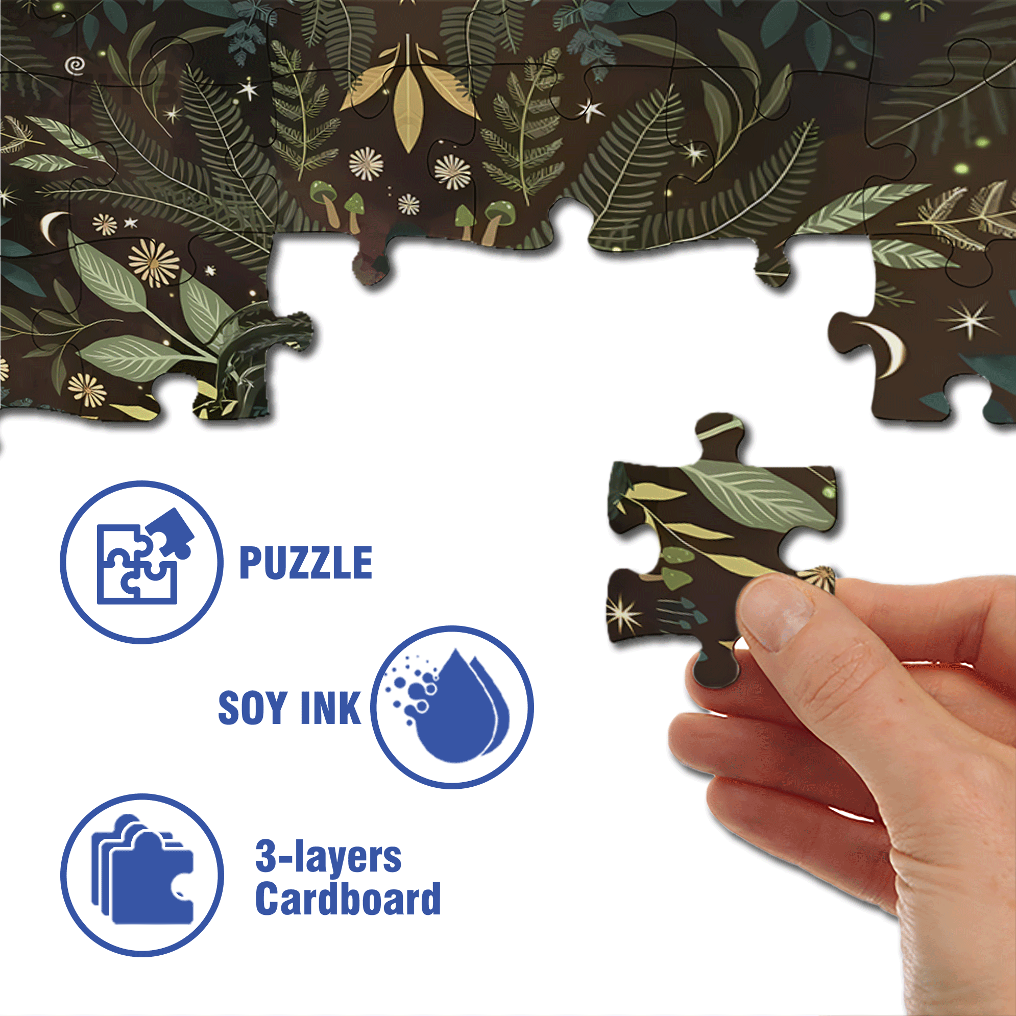 The Earth Breathes 7 500pcs/1000pcs Jigsaw Puzzle, Scratch-Resistant, Interactive Family Game & Brain-Boosting DIY Decor, Perfect for Halloween, Christmas & New Year Gifts, Family Puzzle Game