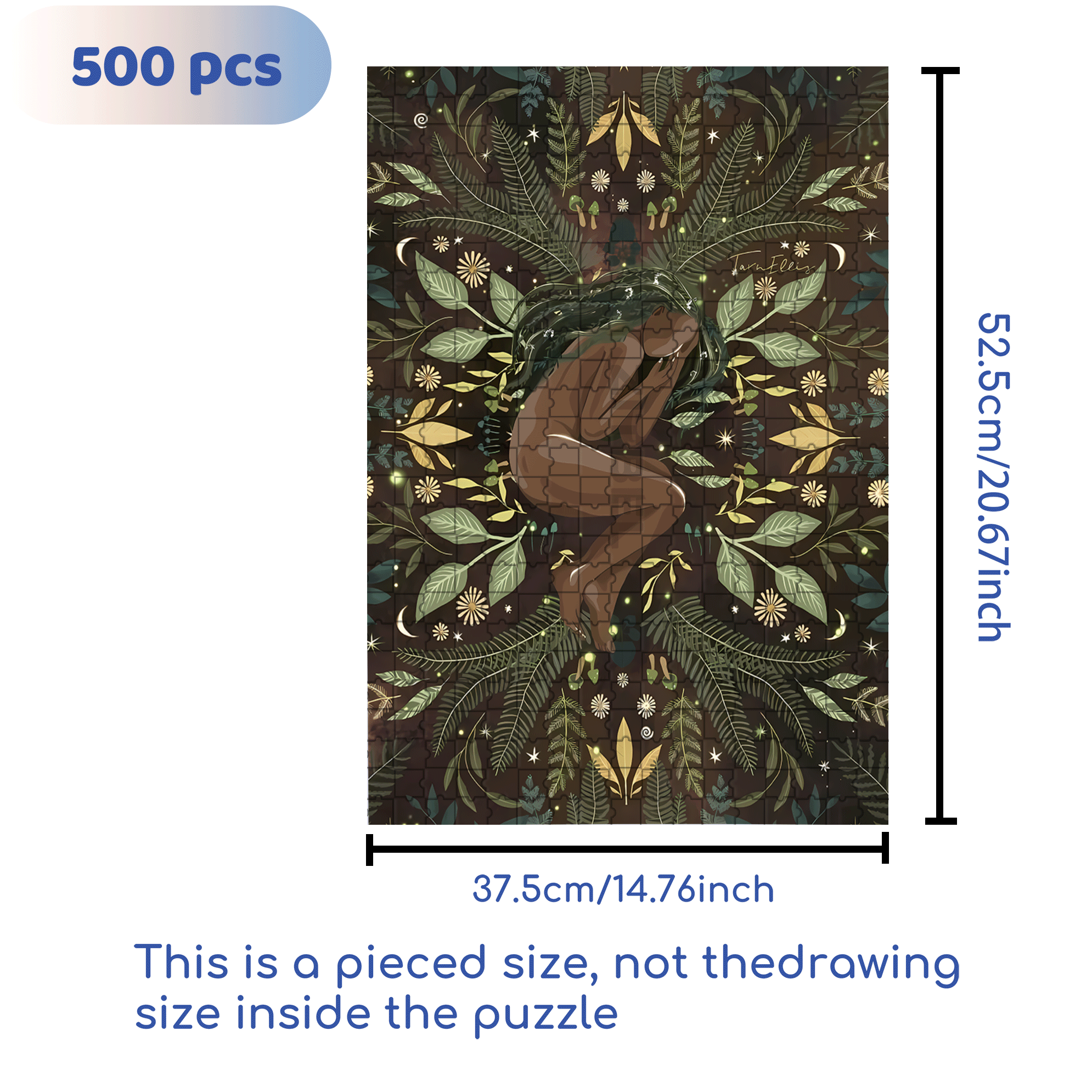 The Earth Breathes 7 500pcs/1000pcs Jigsaw Puzzle, Scratch-Resistant, Interactive Family Game & Brain-Boosting DIY Decor, Perfect for Halloween, Christmas & New Year Gifts, Family Puzzle Game
