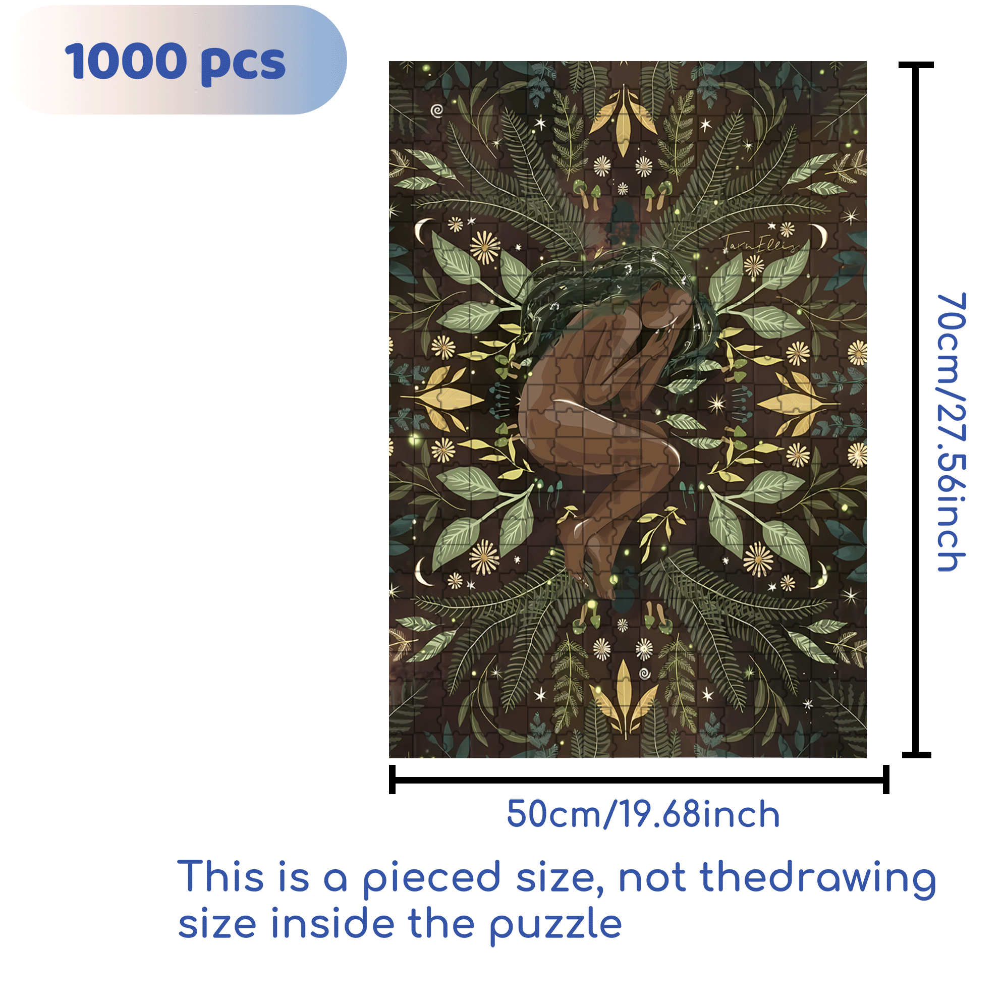 The Earth Breathes 7 500pcs/1000pcs Jigsaw Puzzle, Scratch-Resistant, Interactive Family Game & Brain-Boosting DIY Decor, Perfect for Halloween, Christmas & New Year Gifts, Family Puzzle Game