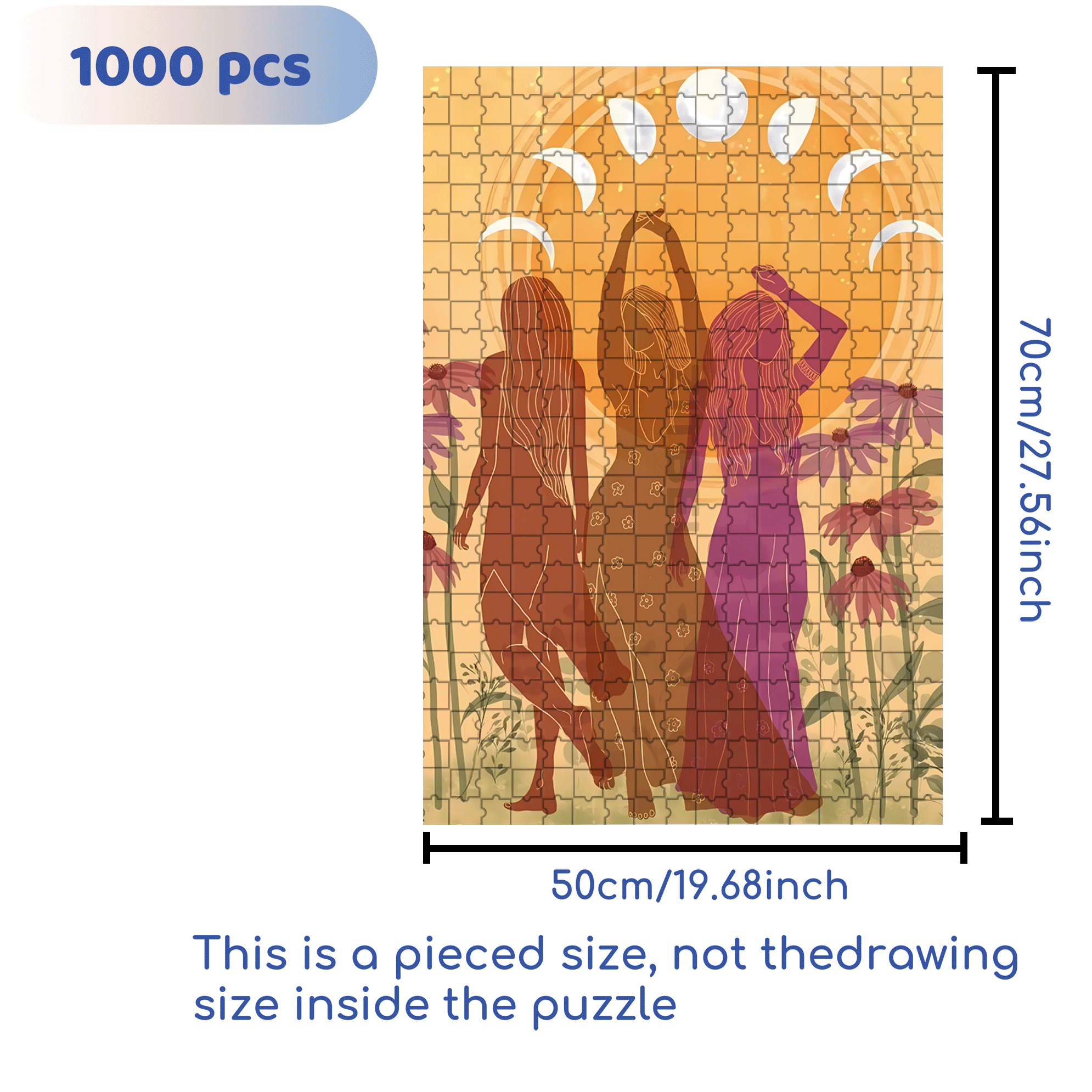 The Earth Breathes 8 500pcs/1000pcs Jigsaw Puzzle, Scratch-Resistant, Interactive Family Game & Brain-Boosting DIY Decor, Perfect for Halloween, Christmas & New Year Gifts, Family Puzzle Game