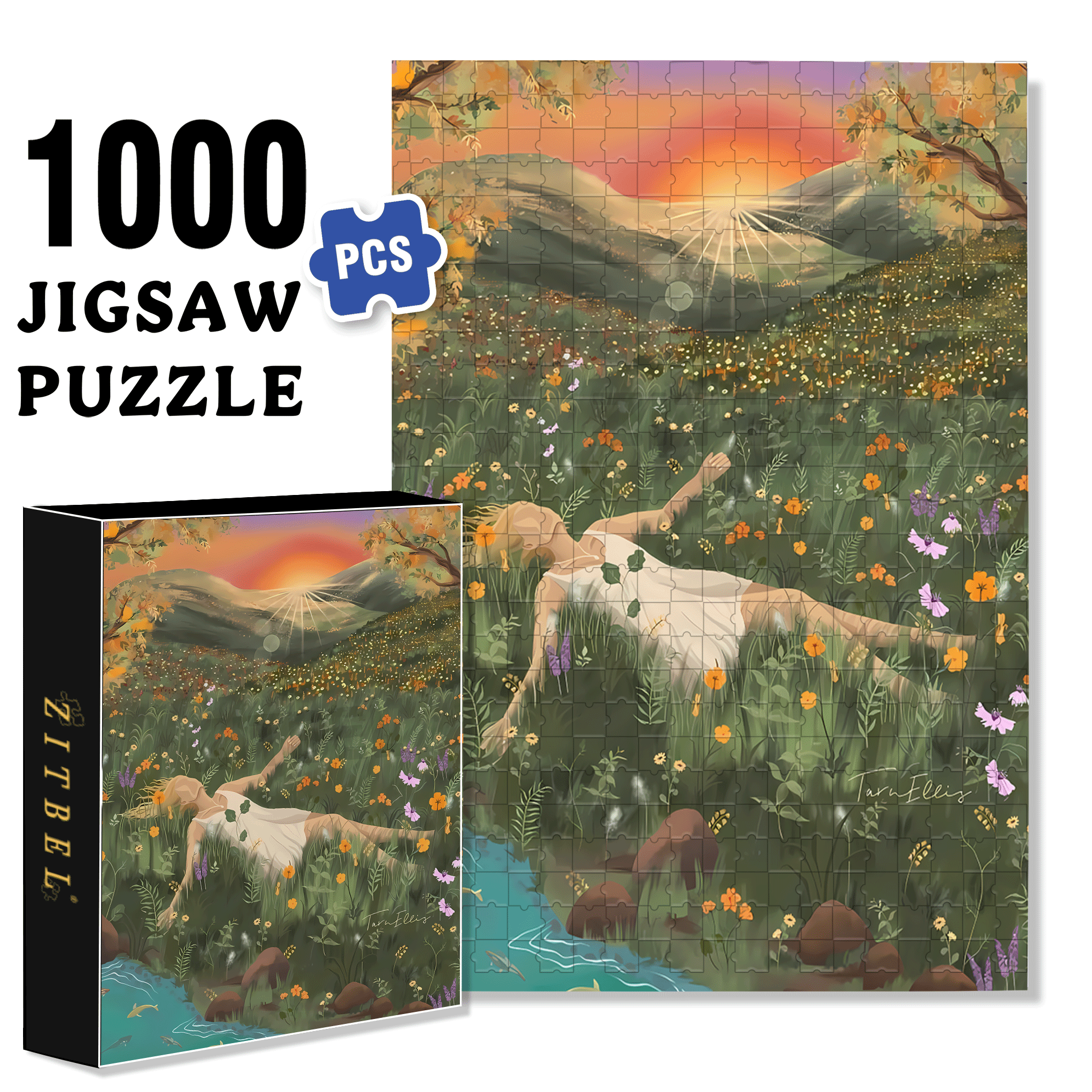 The Earth Breathes 500pcs/1000pcs Jigsaw Puzzle, Scratch-Resistant, Interactive Family Game & Brain-Boosting DIY Decor, Perfect for Halloween, Christmas & New Year Gifts, Family Puzzle Game