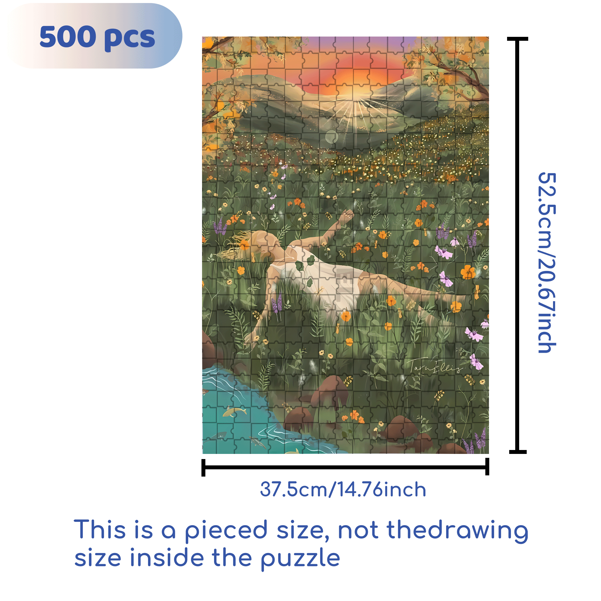 The Earth Breathes 500pcs/1000pcs Jigsaw Puzzle, Scratch-Resistant, Interactive Family Game & Brain-Boosting DIY Decor, Perfect for Halloween, Christmas & New Year Gifts, Family Puzzle Game