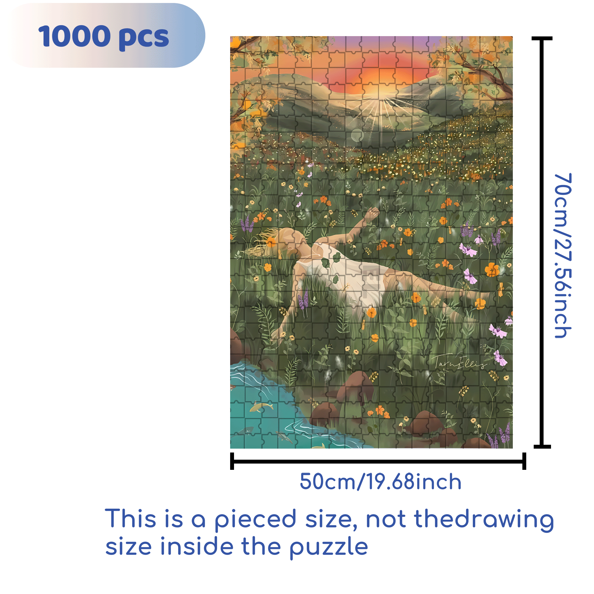The Earth Breathes 500pcs/1000pcs Jigsaw Puzzle, Scratch-Resistant, Interactive Family Game & Brain-Boosting DIY Decor, Perfect for Halloween, Christmas & New Year Gifts, Family Puzzle Game