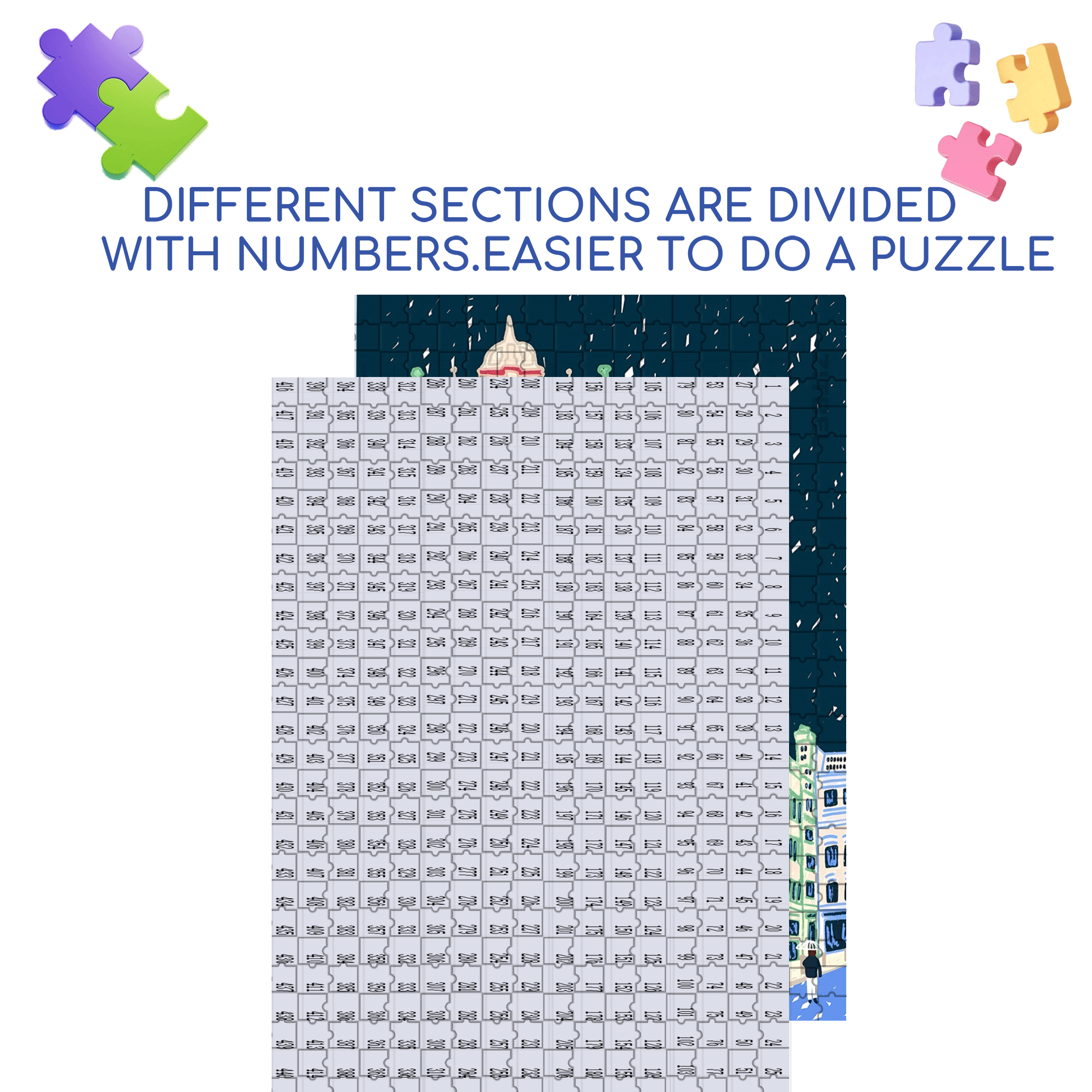 The Spice Of Life 500pcs/1000pcs Jigsaw Puzzle, Scratch-Resistant, Interactive Family Game & Brain-Boosting DIY Decor, Perfect for Halloween, Christmas & New Year Gifts, Family Puzzle Game