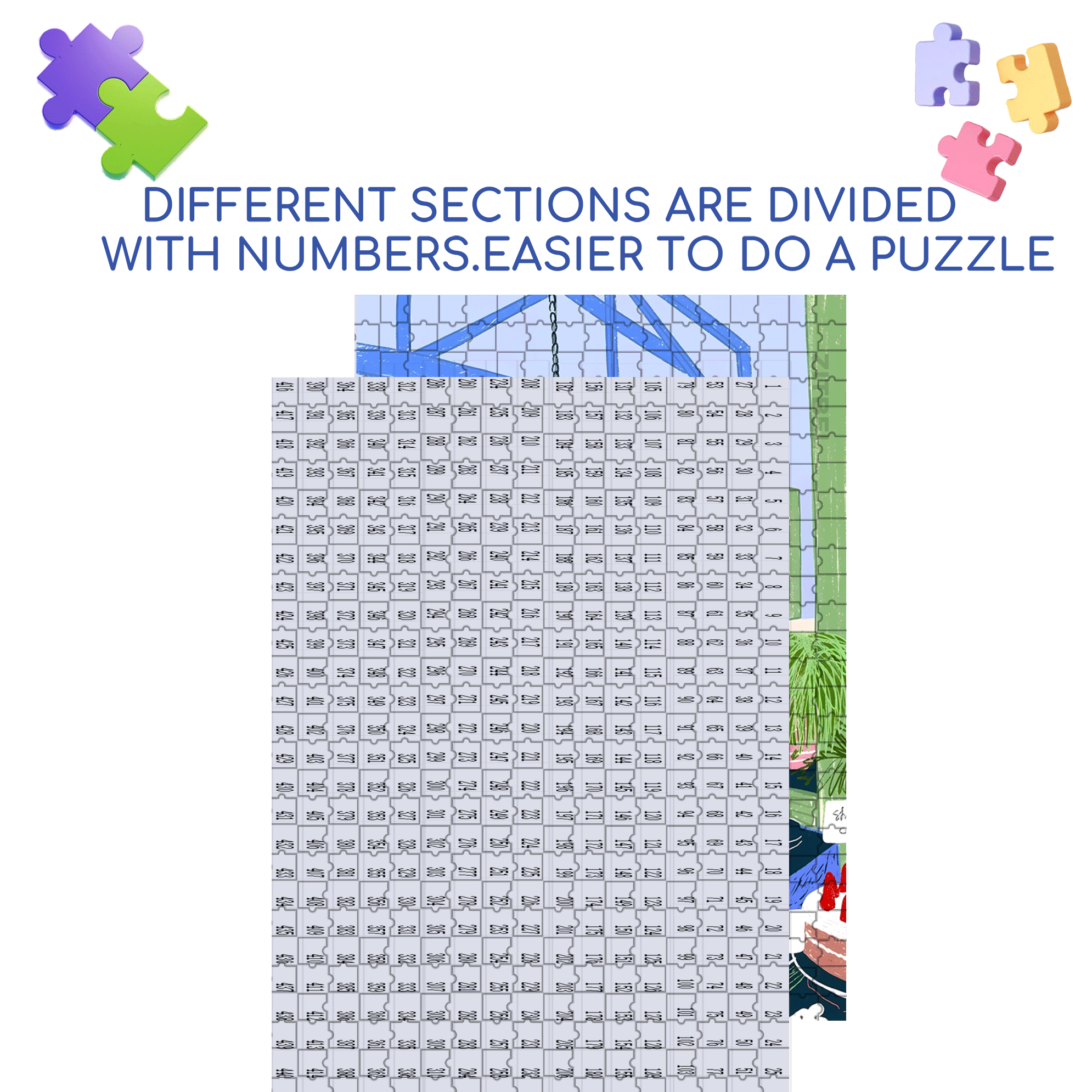 Touchable Slow Life 2 500pcs/1000pcs Jigsaw Puzzle, Scratch-Resistant, Interactive Family Game & Brain-Boosting DIY Decor, Perfect for Halloween, Christmas & New Year Gifts, Family Puzzle Game