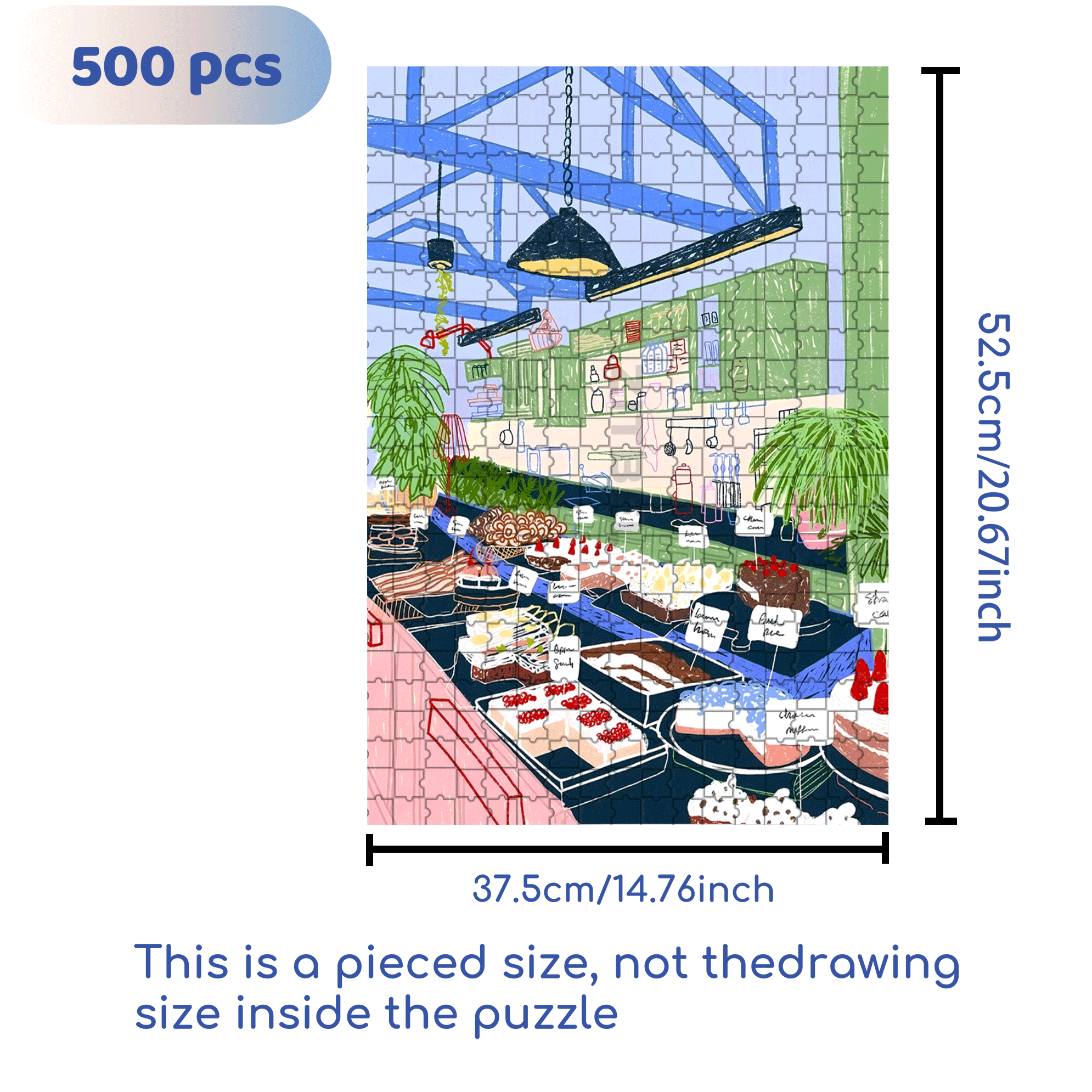 Touchable Slow Life 2 500pcs/1000pcs Jigsaw Puzzle, Scratch-Resistant, Interactive Family Game & Brain-Boosting DIY Decor, Perfect for Halloween, Christmas & New Year Gifts, Family Puzzle Game