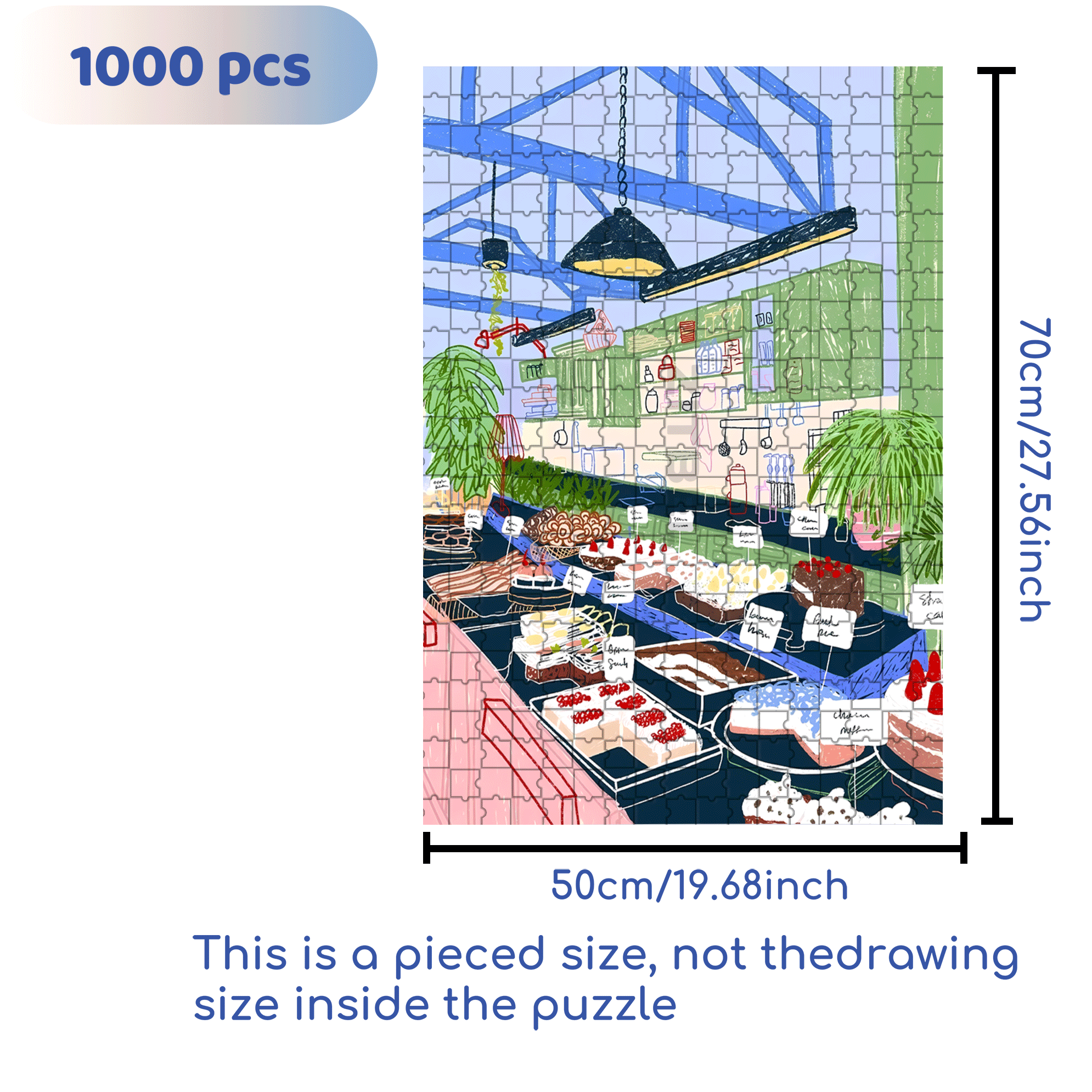 Touchable Slow Life 2 500pcs/1000pcs Jigsaw Puzzle, Scratch-Resistant, Interactive Family Game & Brain-Boosting DIY Decor, Perfect for Halloween, Christmas & New Year Gifts, Family Puzzle Game