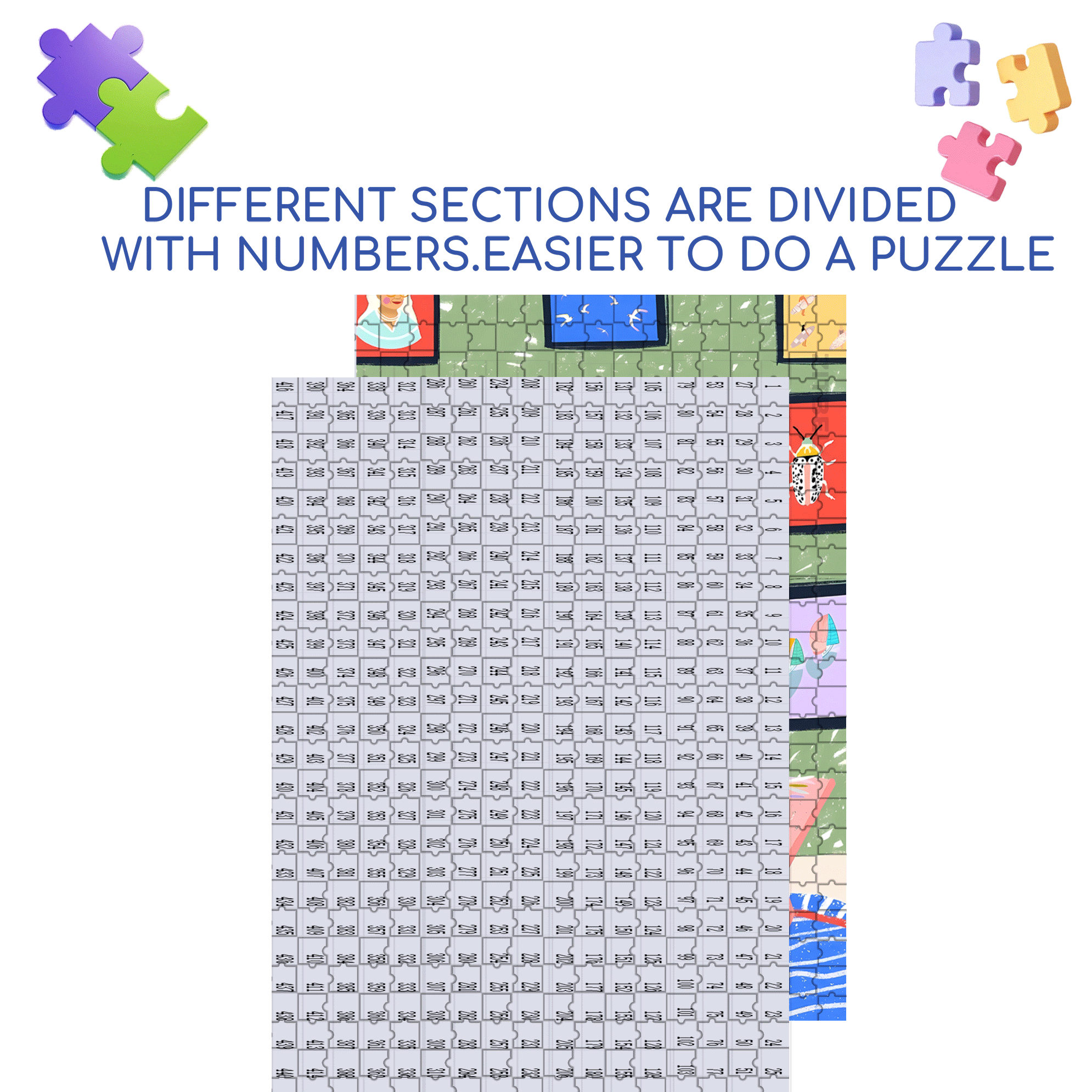 Touchable Slow Life 3 500pcs/1000pcs Jigsaw Puzzle, Scratch-Resistant, Interactive Family Game & Brain-Boosting DIY Decor, Perfect for Halloween, Christmas & New Year Gifts, Family Puzzle Game