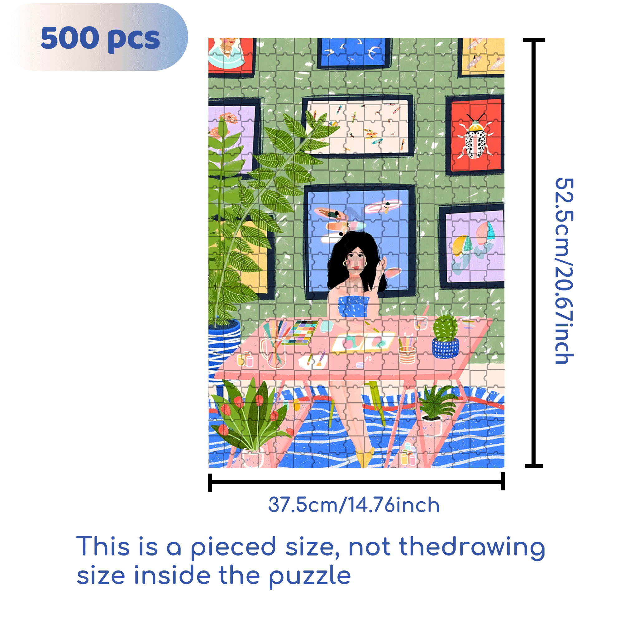 Touchable Slow Life 3 500pcs/1000pcs Jigsaw Puzzle, Scratch-Resistant, Interactive Family Game & Brain-Boosting DIY Decor, Perfect for Halloween, Christmas & New Year Gifts, Family Puzzle Game