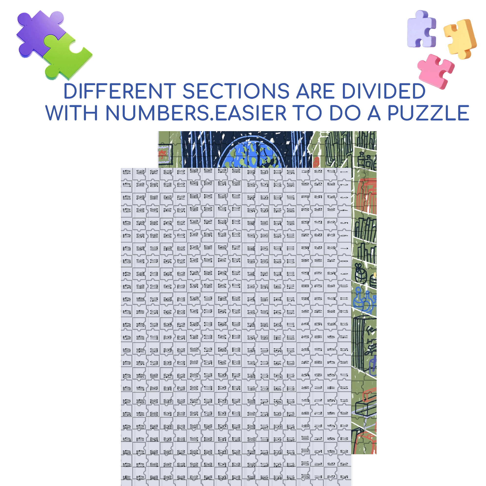 Touchable Slow Life 4 500pcs/1000pcs Jigsaw Puzzle, Scratch-Resistant, Interactive Family Game & Brain-Boosting DIY Decor, Perfect for Halloween, Christmas & New Year Gifts, Family Puzzle Game