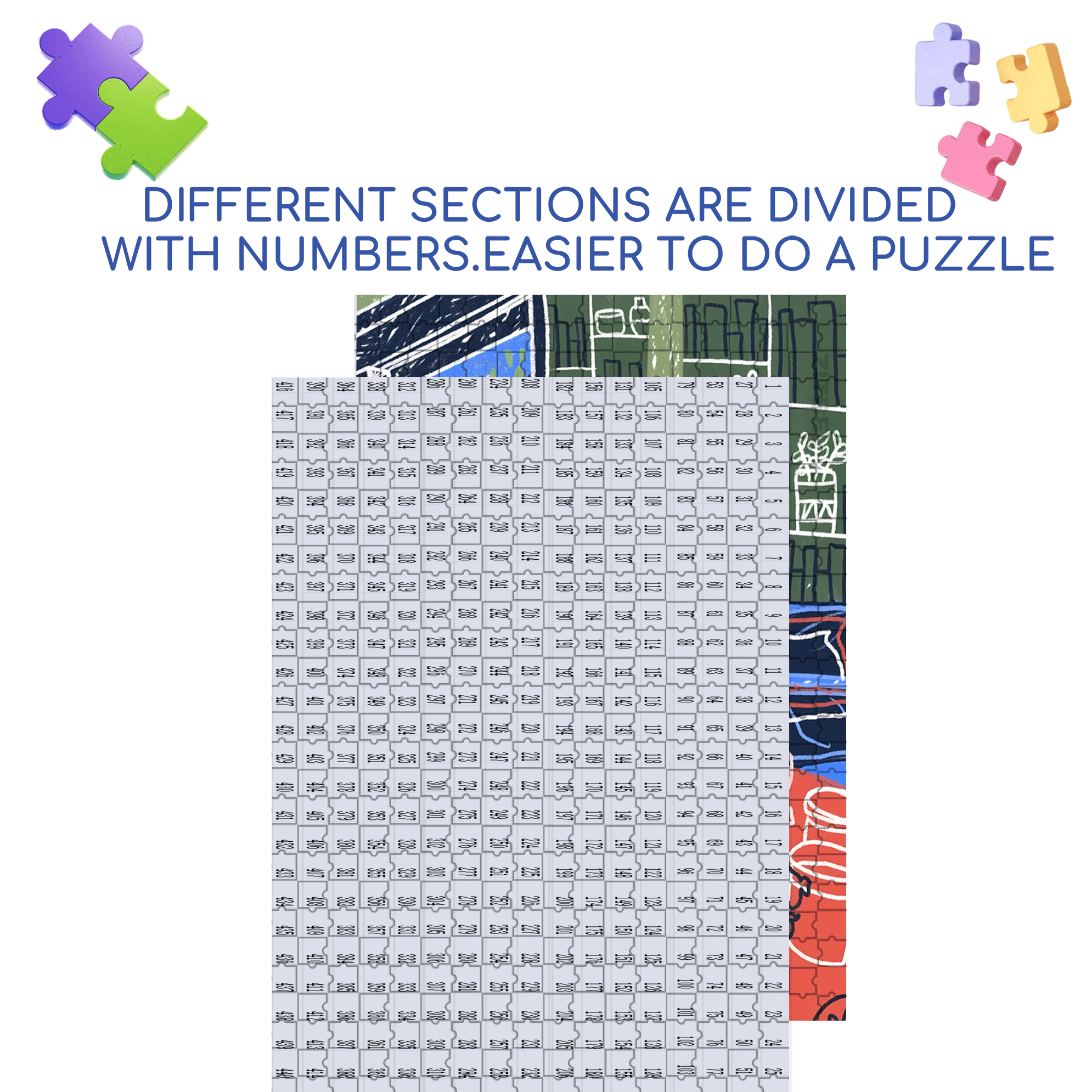 Touchable Slow Life 5 500pcs/1000pcs Jigsaw Puzzle, Scratch-Resistant, Interactive Family Game & Brain-Boosting DIY Decor, Perfect for Halloween, Christmas & New Year Gifts, Family Puzzle Game