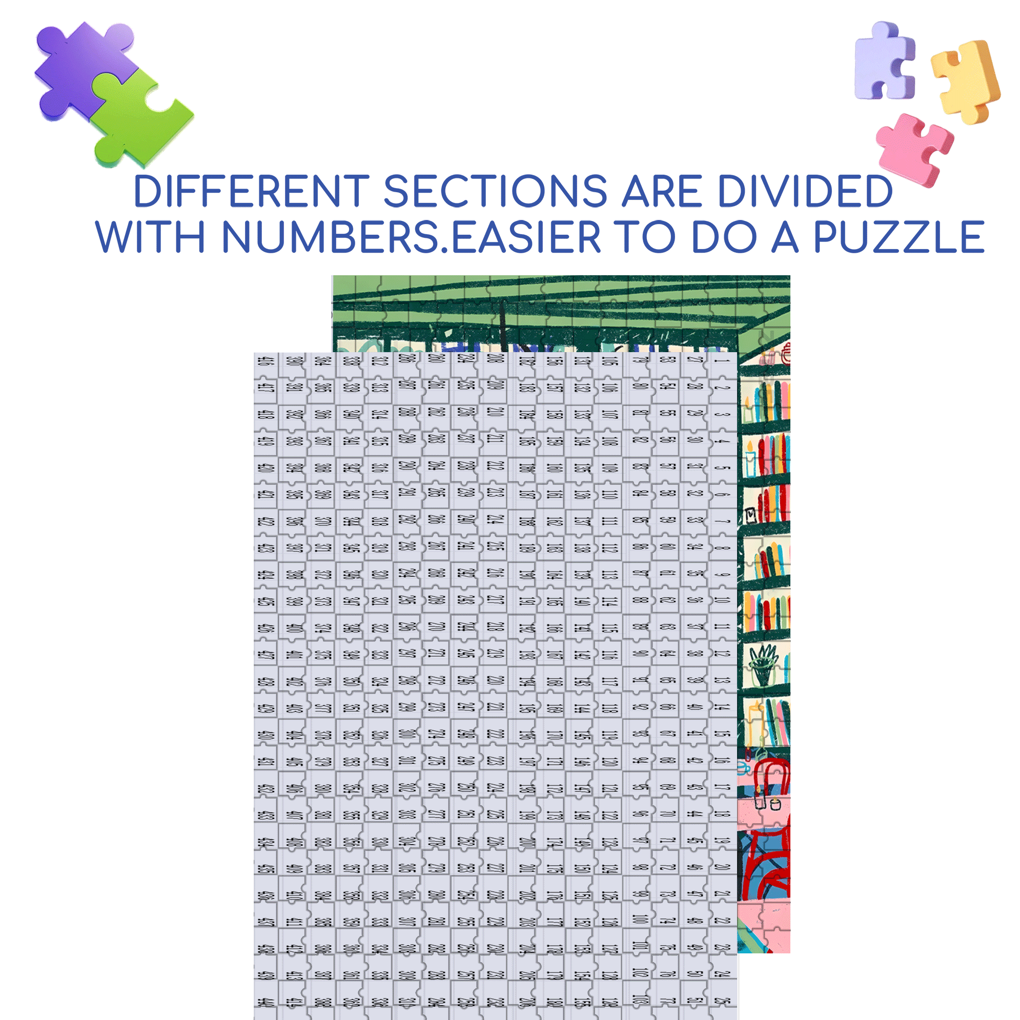 Touchable Slow Life 500pcs/1000pcs Jigsaw Puzzle, Scratch-Resistant, Interactive Family Game & Brain-Boosting DIY Decor, Perfect for Halloween, Christmas & New Year Gifts, Family Puzzle Game
