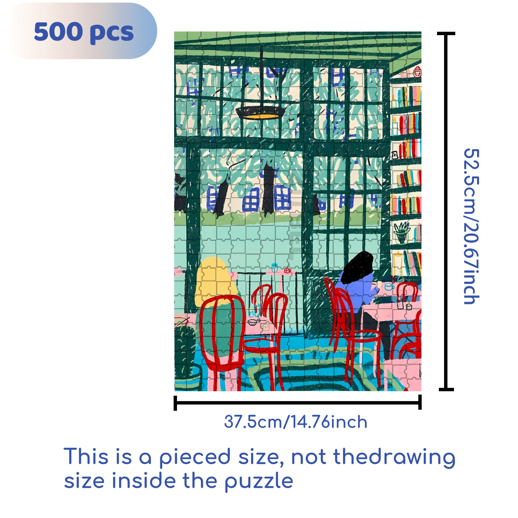 Touchable Slow Life 500pcs/1000pcs Jigsaw Puzzle, Scratch-Resistant, Interactive Family Game & Brain-Boosting DIY Decor, Perfect for Halloween, Christmas & New Year Gifts, Family Puzzle Game