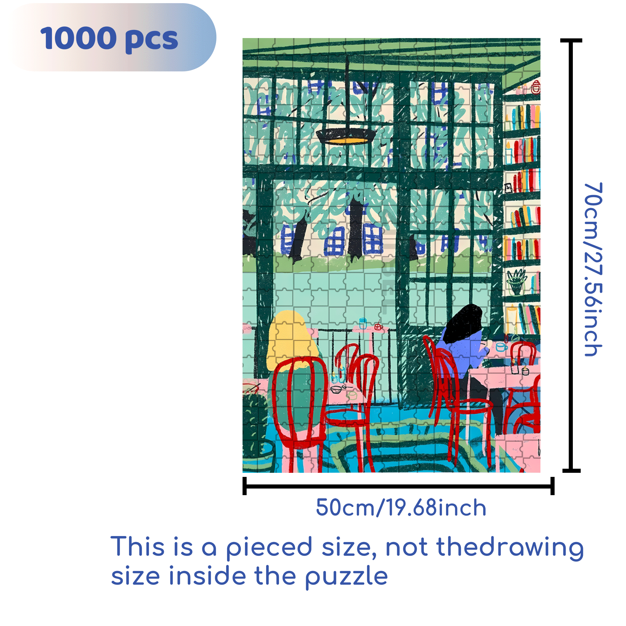 Touchable Slow Life 500pcs/1000pcs Jigsaw Puzzle, Scratch-Resistant, Interactive Family Game & Brain-Boosting DIY Decor, Perfect for Halloween, Christmas & New Year Gifts, Family Puzzle Game