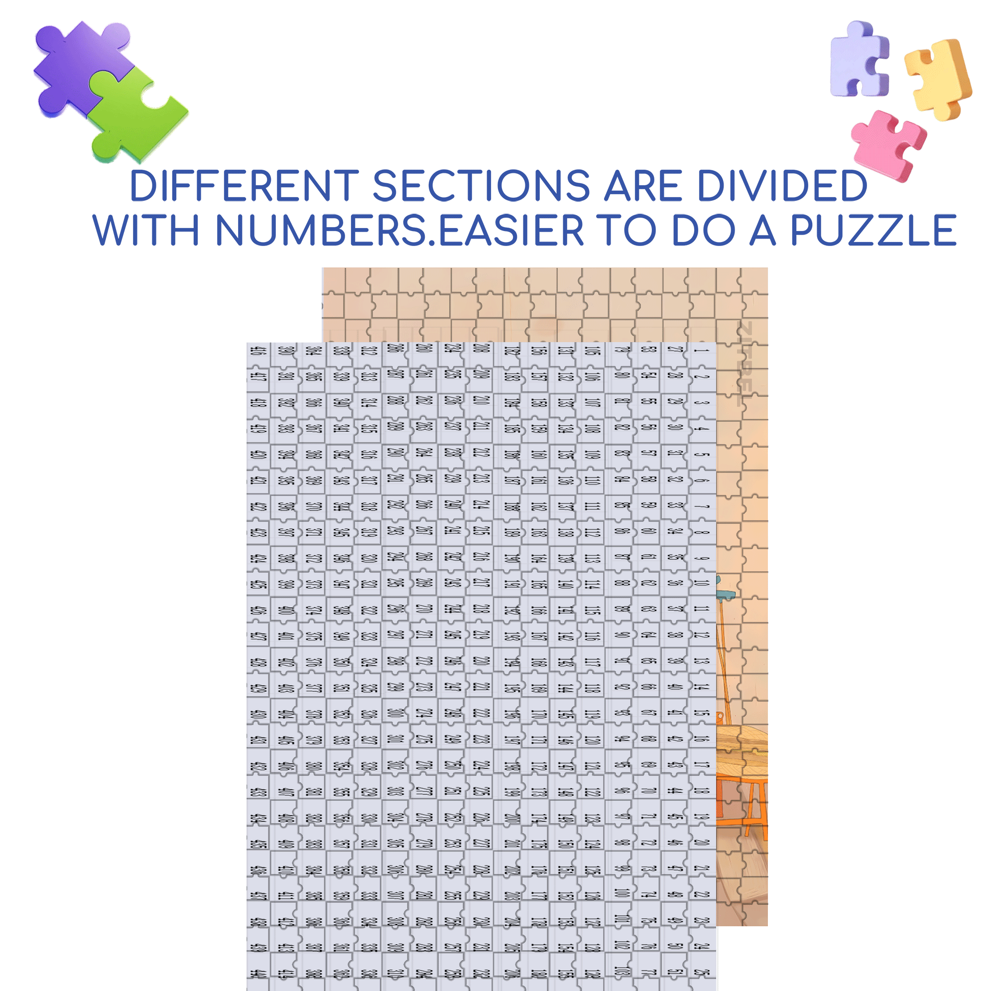 Weave Life Into A Poem 500pcs/1000pcs Jigsaw Puzzle, Scratch-Resistant, Interactive Family Game & Brain-Boosting DIY Decor, Perfect for Halloween, Christmas & New Year Gifts, Family Puzzle Game