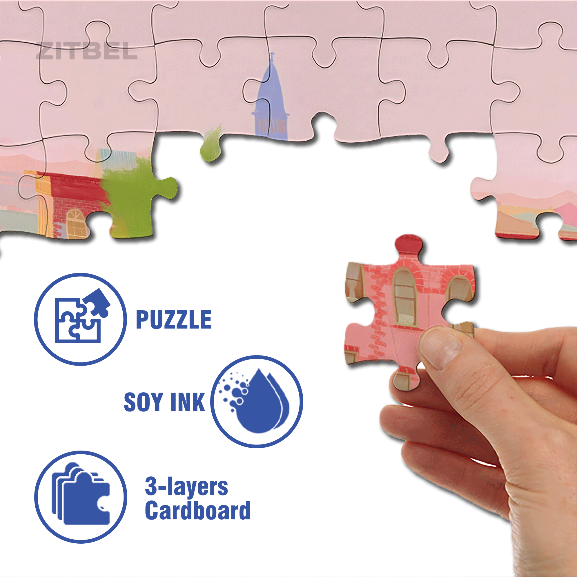 When Time Brews Into A Romantic Wine 500pcs/1000pcs Jigsaw Puzzle, Scratch-Resistant, Interactive Family Game & Brain-Boosting DIY Decor, Perfect for Halloween, Christmas & New Year Gifts, Family Puzzle Game