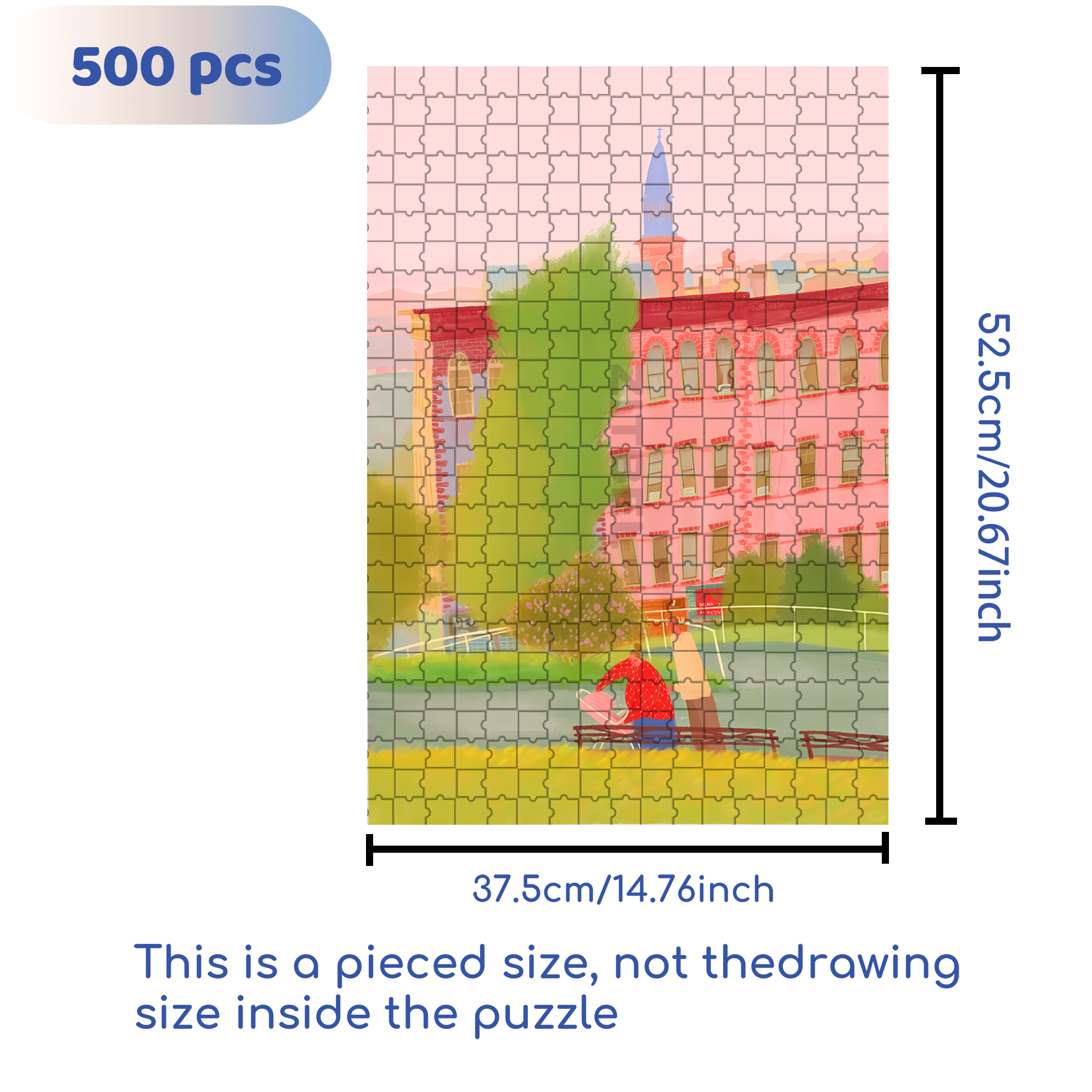 When Time Brews Into A Romantic Wine 500pcs/1000pcs Jigsaw Puzzle, Scratch-Resistant, Interactive Family Game & Brain-Boosting DIY Decor, Perfect for Halloween, Christmas & New Year Gifts, Family Puzzle Game