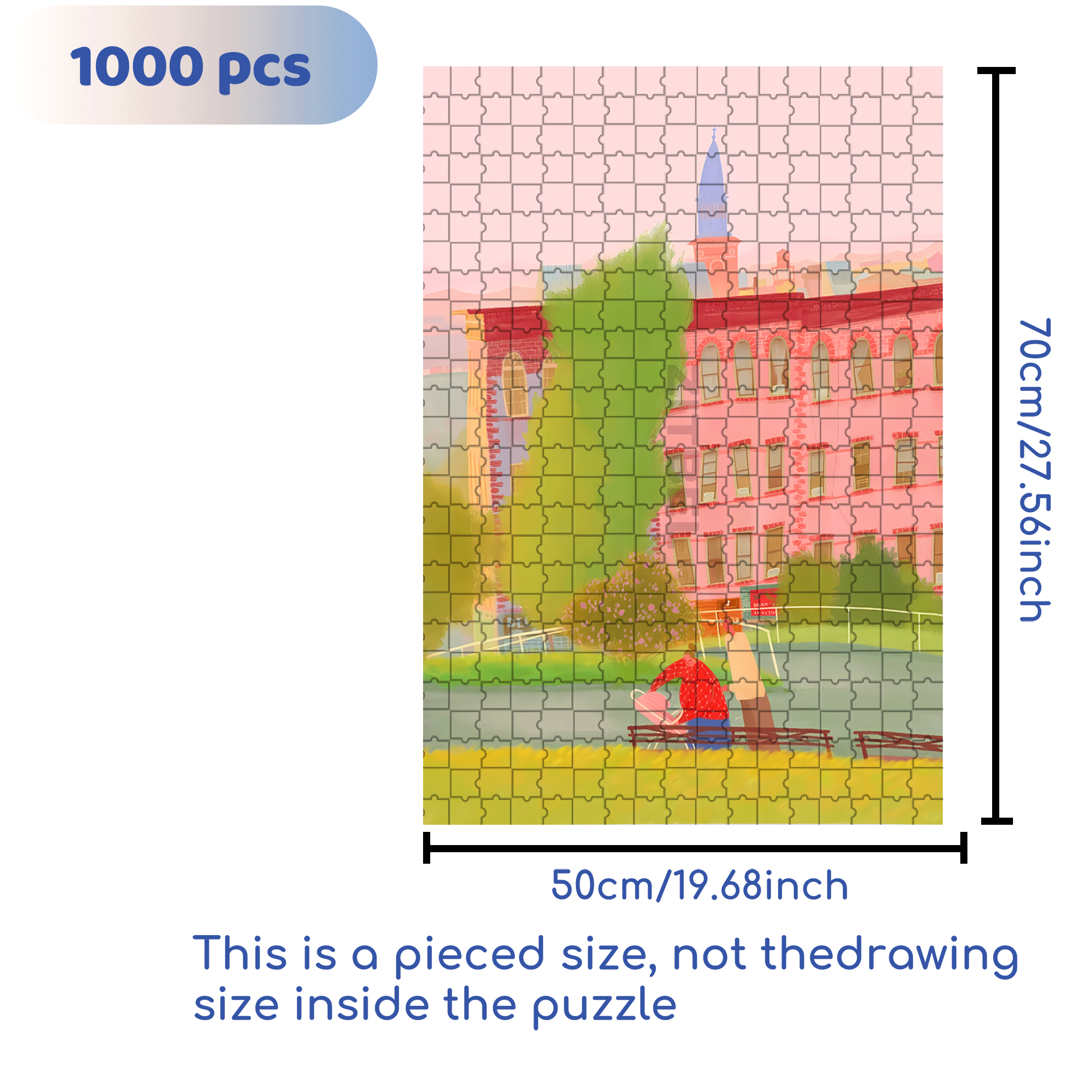 When Time Brews Into A Romantic Wine 500pcs/1000pcs Jigsaw Puzzle, Scratch-Resistant, Interactive Family Game & Brain-Boosting DIY Decor, Perfect for Halloween, Christmas & New Year Gifts, Family Puzzle Game