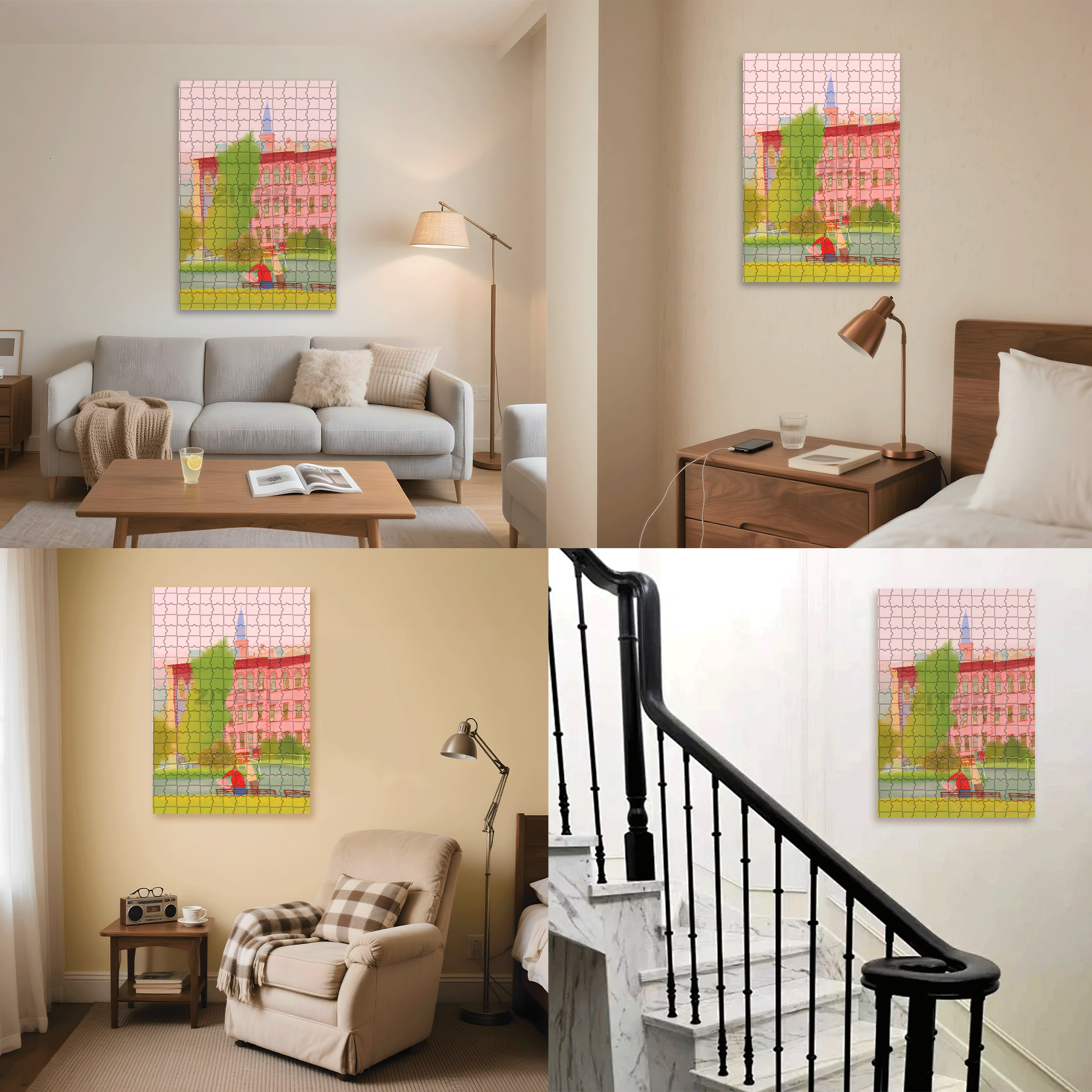 When Time Brews Into A Romantic Wine 500pcs/1000pcs Jigsaw Puzzle, Scratch-Resistant, Interactive Family Game & Brain-Boosting DIY Decor, Perfect for Halloween, Christmas & New Year Gifts, Family Puzzle Game