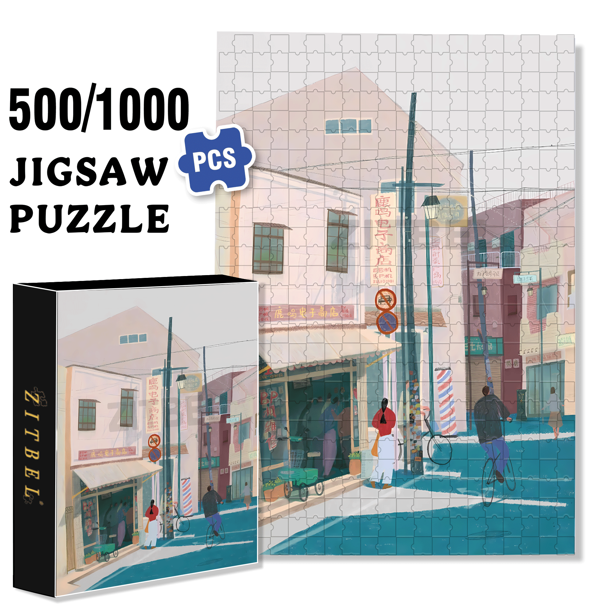 Which Era Do You Want To Go And See 500pcs/1000pcs Jigsaw Puzzle, Scratch-Resistant, Interactive Family Game & Brain-Boosting DIY Decor, Perfect for Halloween, Christmas & New Year Gifts, Family Puzzle Game