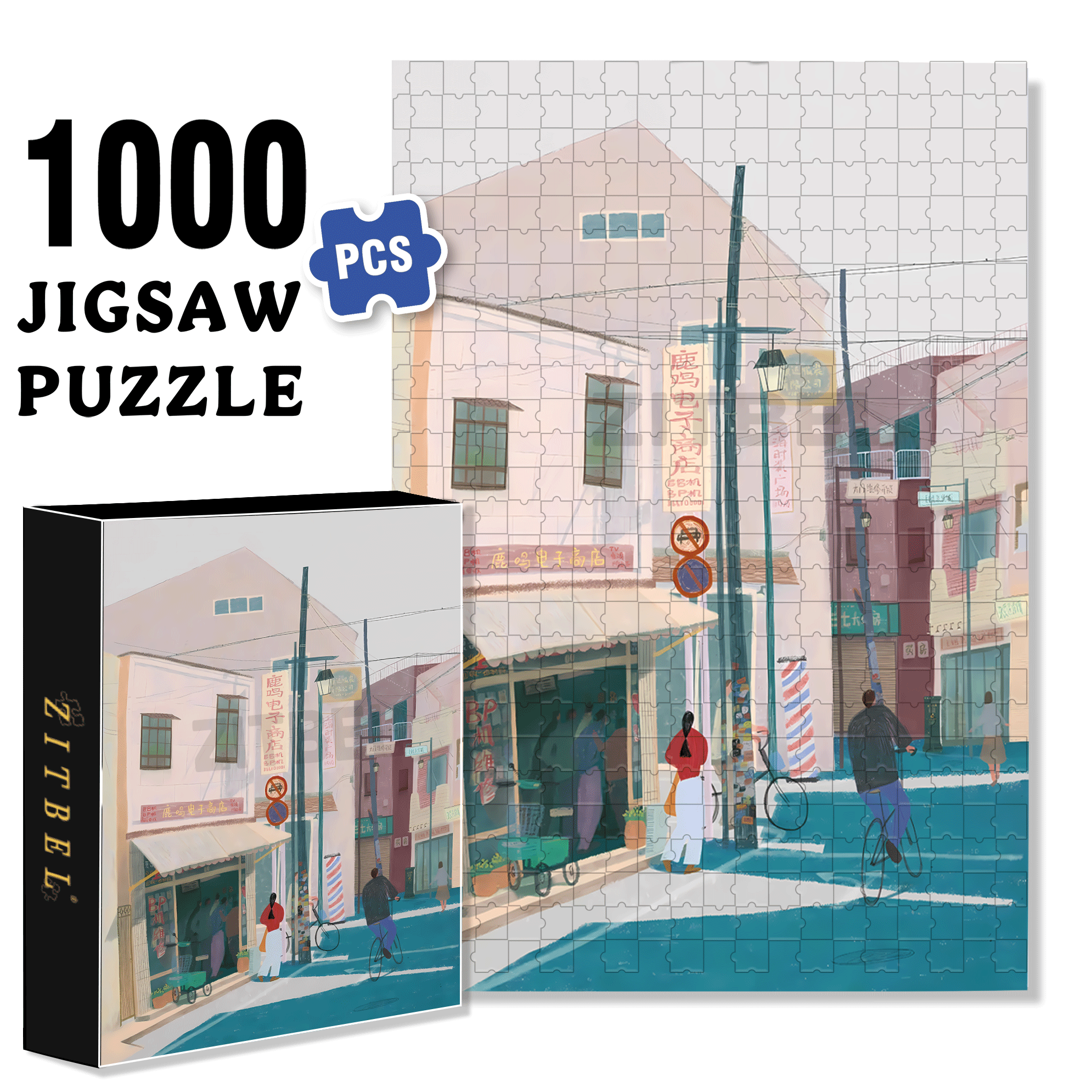 Which Era Do You Want To Go And See 500pcs/1000pcs Jigsaw Puzzle, Scratch-Resistant, Interactive Family Game & Brain-Boosting DIY Decor, Perfect for Halloween, Christmas & New Year Gifts, Family Puzzle Game
