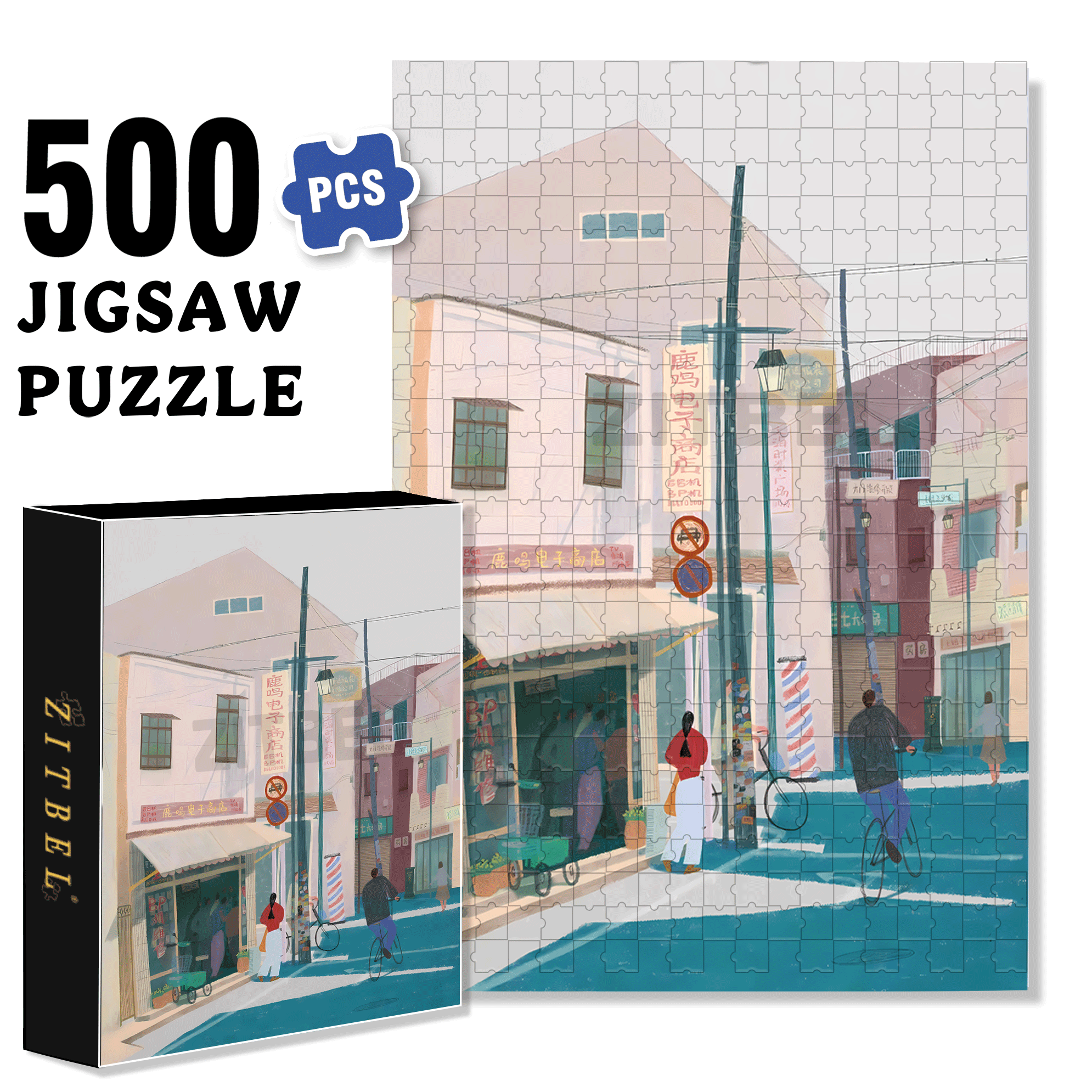 Which Era Do You Want To Go And See 500pcs/1000pcs Jigsaw Puzzle, Scratch-Resistant, Interactive Family Game & Brain-Boosting DIY Decor, Perfect for Halloween, Christmas & New Year Gifts, Family Puzzle Game