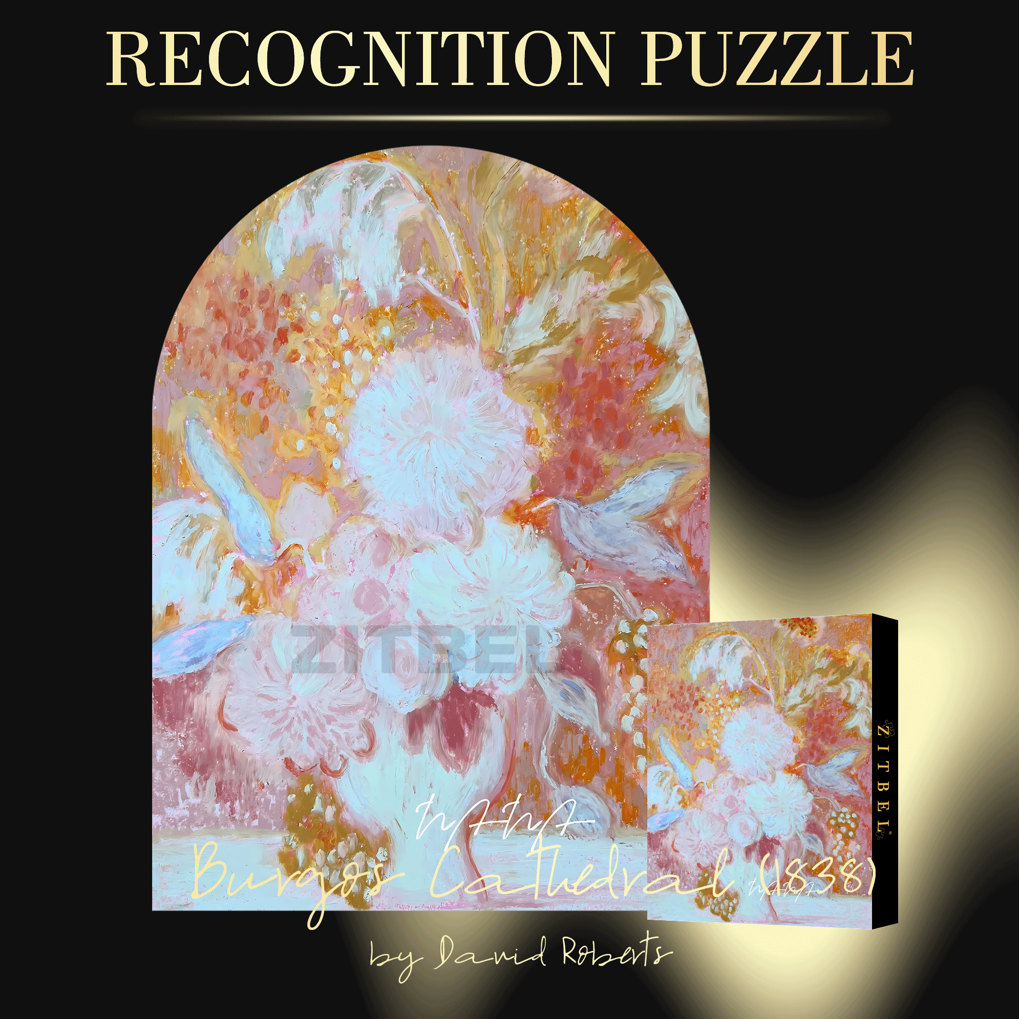Blossoming In Joy 10 500pcs/1000pcs Jigsaw Puzzle, Scratch-Resistant, Interactive Family Game & Brain-Boosting DIY Decor, Perfect for Halloween, Christmas & New Year Gifts, Family Puzzle Game