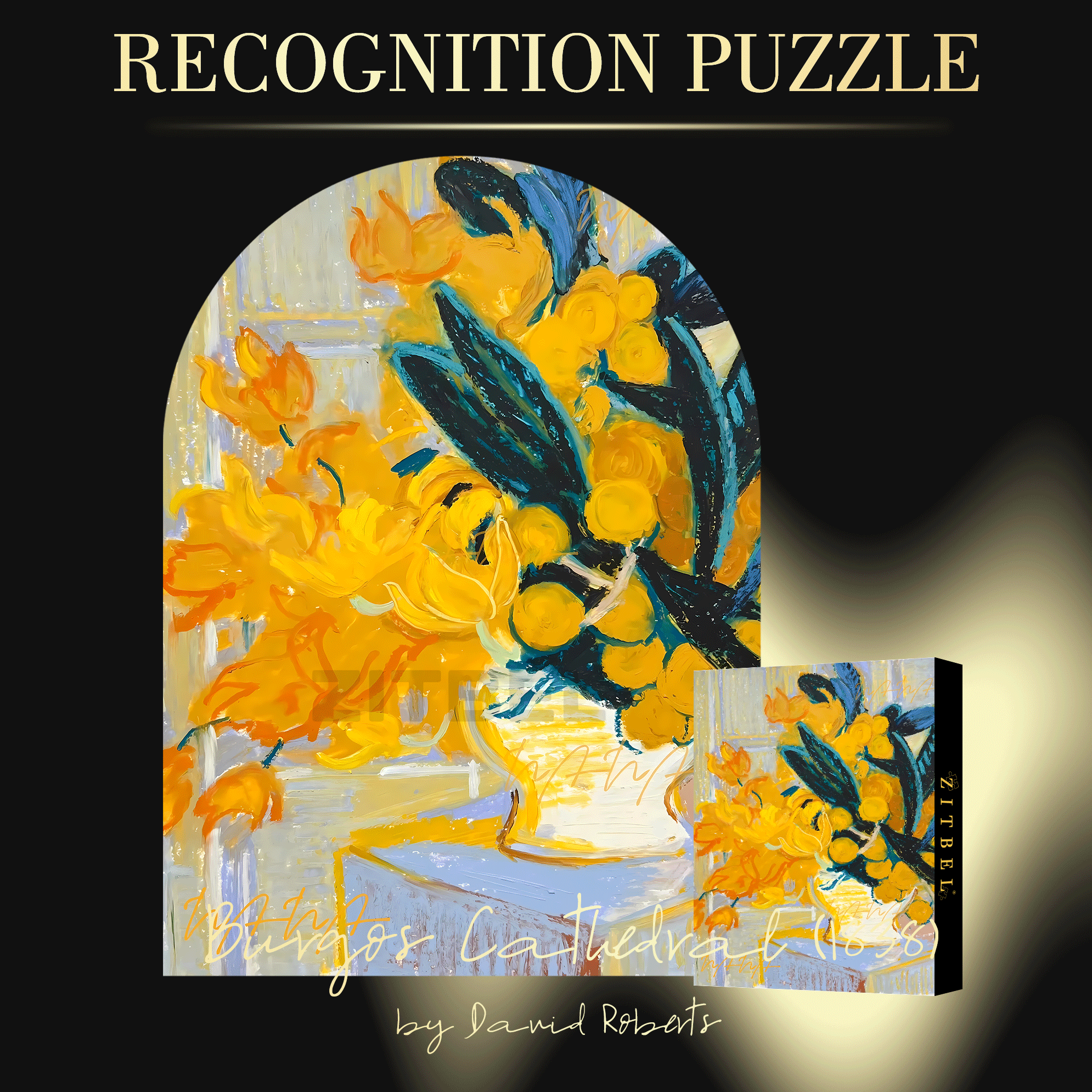 Blossoming In Joy 7 500pcs/1000pcs Jigsaw Puzzle, Scratch-Resistant, Interactive Family Game & Brain-Boosting DIY Decor, Perfect for Halloween, Christmas & New Year Gifts, Family Puzzle Game