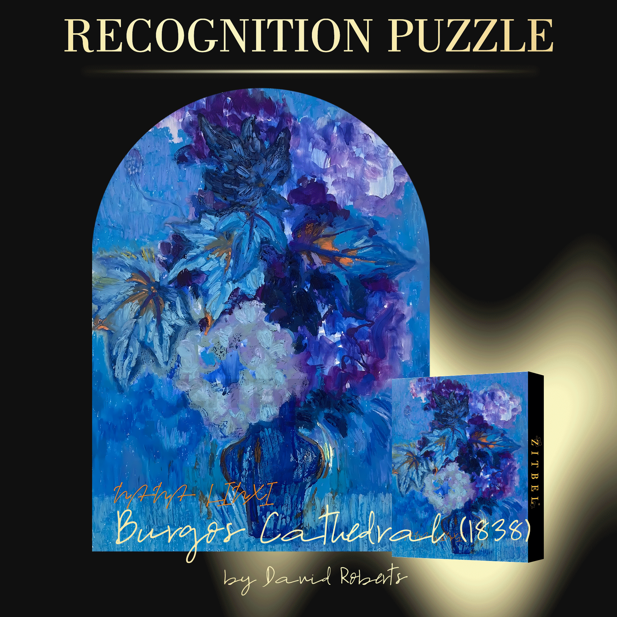 Blossoming In Joy 8 500pcs/1000pcs Jigsaw Puzzle, Scratch-Resistant, Interactive Family Game & Brain-Boosting DIY Decor, Perfect for Halloween, Christmas & New Year Gifts, Family Puzzle Game