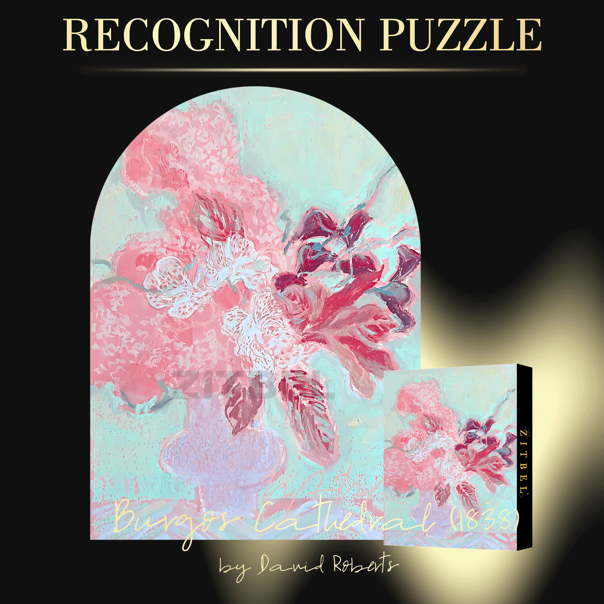 Blossoming In Joy 9 500pcs/1000pcs Jigsaw Puzzle, Scratch-Resistant, Interactive Family Game & Brain-Boosting DIY Decor, Perfect for Halloween, Christmas & New Year Gifts, Family Puzzle Game
