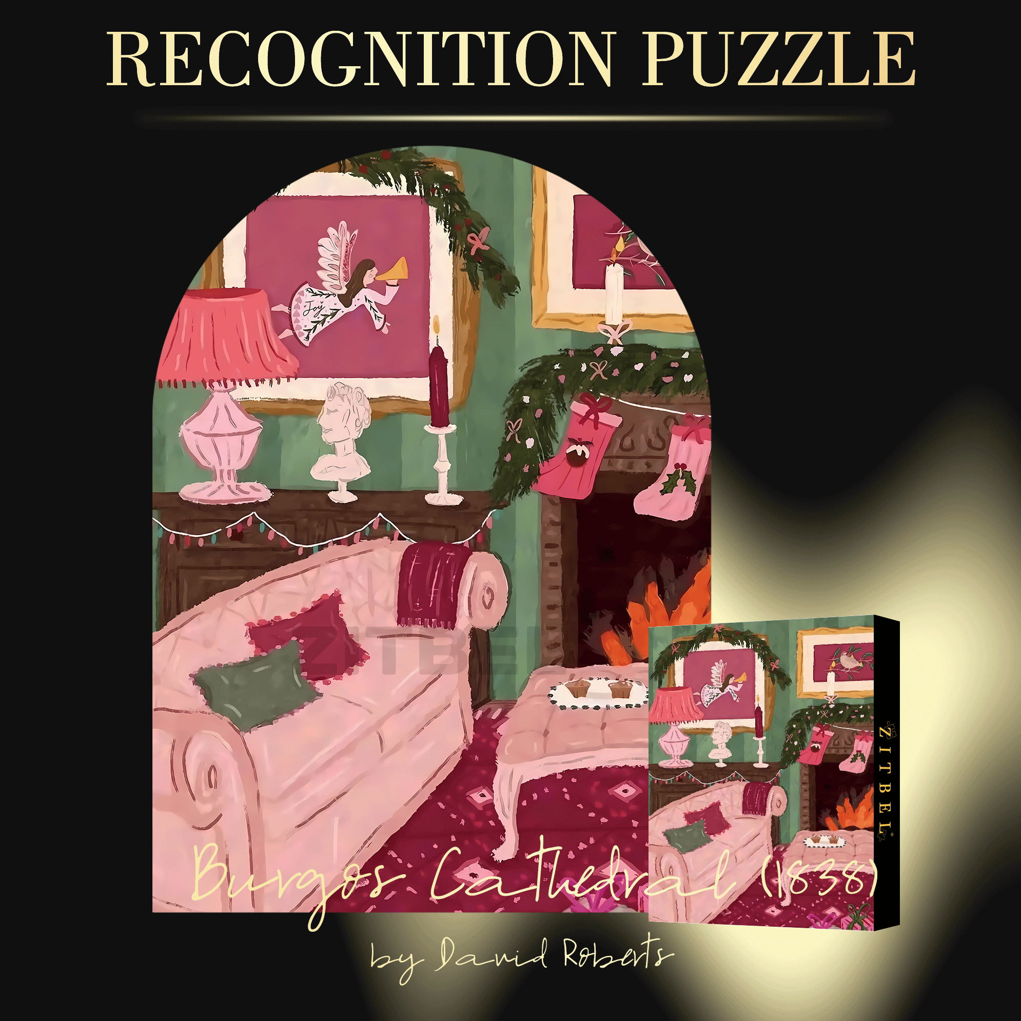 Christmas Is Approaching 500pcs/1000pcs Jigsaw Puzzle, Scratch-Resistant, Interactive Family Game & Brain-Boosting DIY Decor, Perfect for Halloween, Christmas & New Year Gifts, Family Puzzle Game