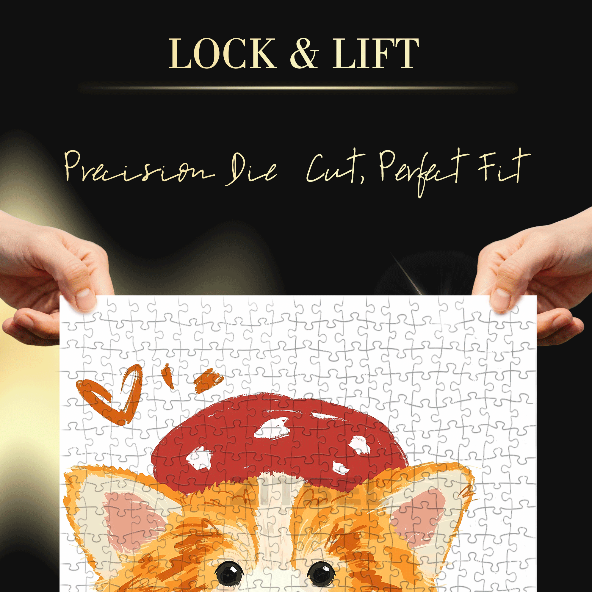 Corgi Dog 500pcs/1000pcs Jigsaw Puzzle, Scratch-Resistant, Interactive Family Game & Brain-Boosting DIY Decor, Perfect for Halloween, Christmas & New Year Gifts, Family Puzzle Game