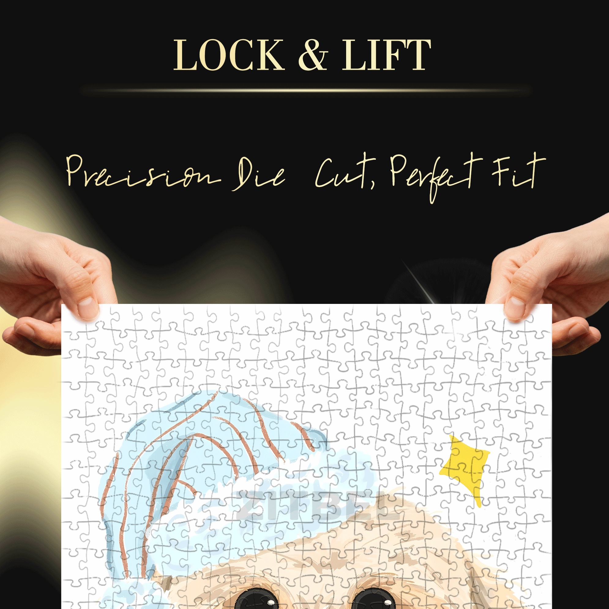 Good Night 2 500pcs/1000pcs Jigsaw Puzzle, Scratch-Resistant, Interactive Family Game & Brain-Boosting DIY Decor, Perfect for Halloween, Christmas & New Year Gifts, Family Puzzle Game