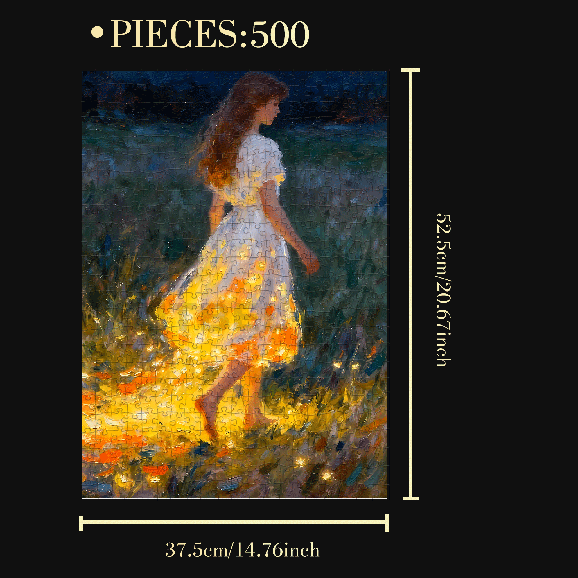 Romance and Freedom 10 500pcs/1000pcs Jigsaw Puzzle, Scratch-Resistant, Interactive Family Game & Brain-Boosting DIY Decor, Perfect for Halloween, Christmas & New Year Gifts, Family Puzzle Game
