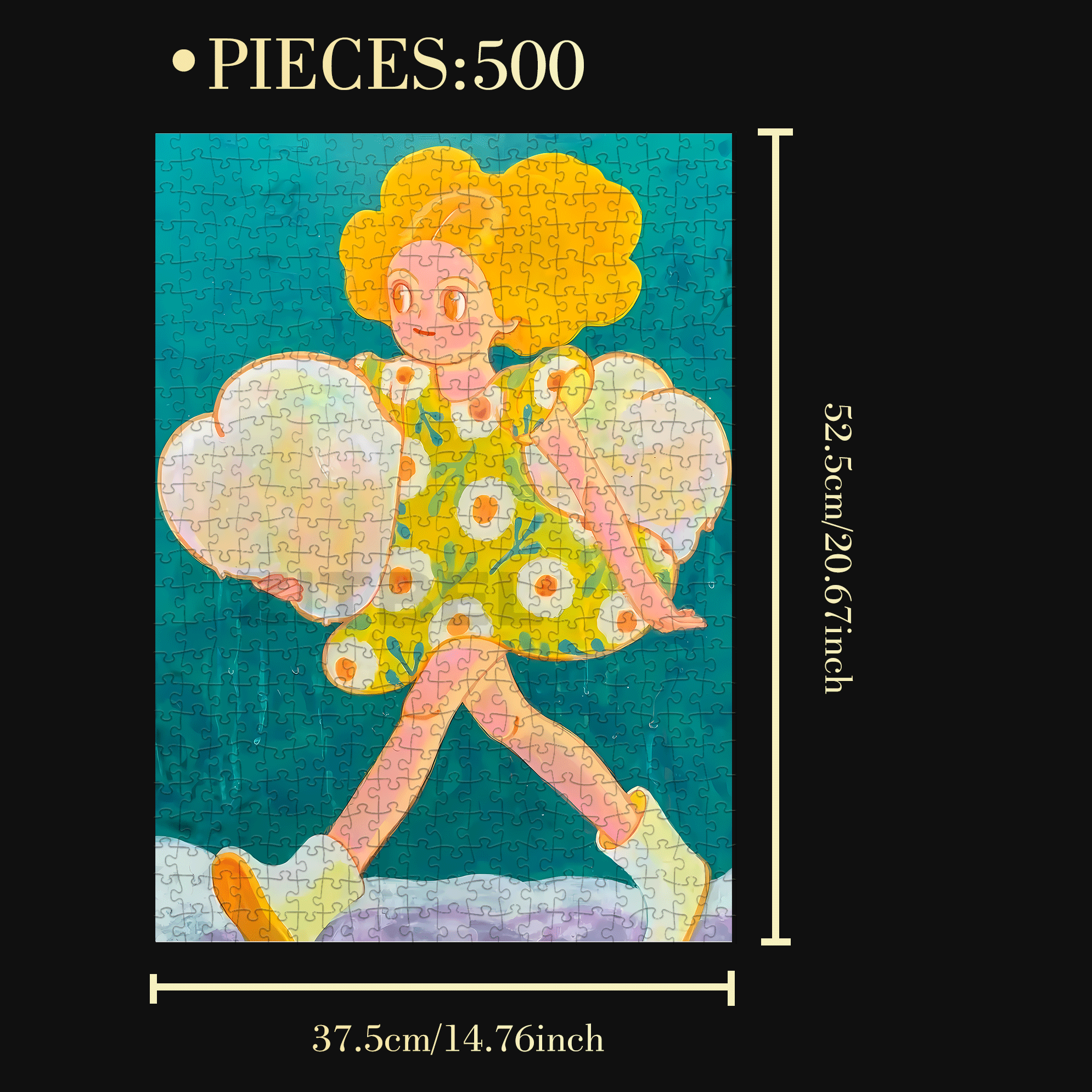 Romance and Freedom 2 500pcs/1000pcs Jigsaw Puzzle, Scratch-Resistant, Interactive Family Game & Brain-Boosting DIY Decor, Perfect for Halloween, Christmas & New Year Gifts, Family Puzzle Game