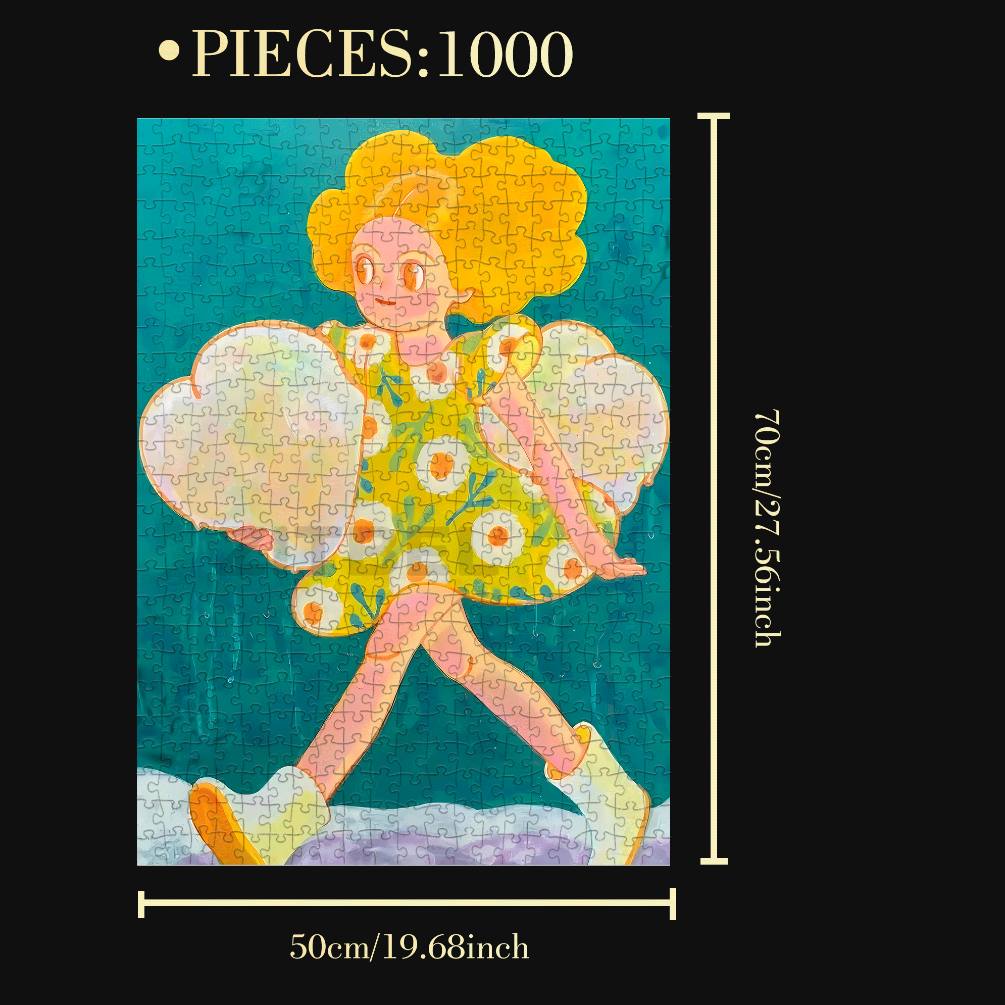 Romance and Freedom 2 500pcs/1000pcs Jigsaw Puzzle, Scratch-Resistant, Interactive Family Game & Brain-Boosting DIY Decor, Perfect for Halloween, Christmas & New Year Gifts, Family Puzzle Game