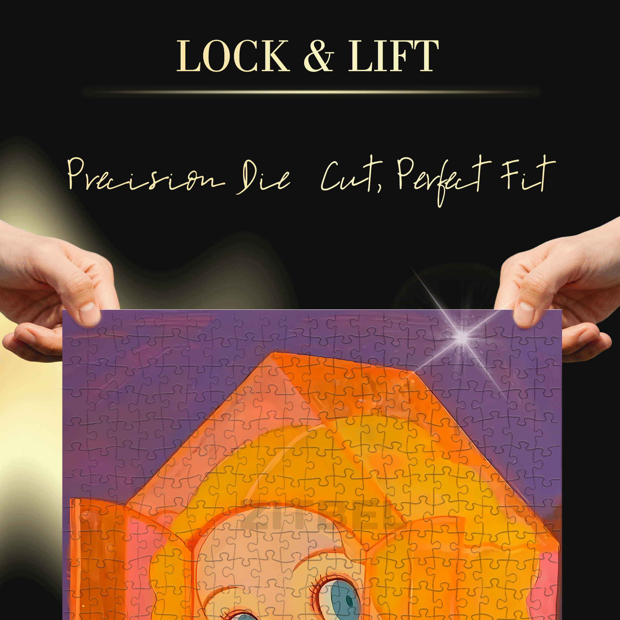 Romance and Freedom 4 500pcs/1000pcs Jigsaw Puzzle, Scratch-Resistant, Interactive Family Game & Brain-Boosting DIY Decor, Perfect for Halloween, Christmas & New Year Gifts, Family Puzzle Game
