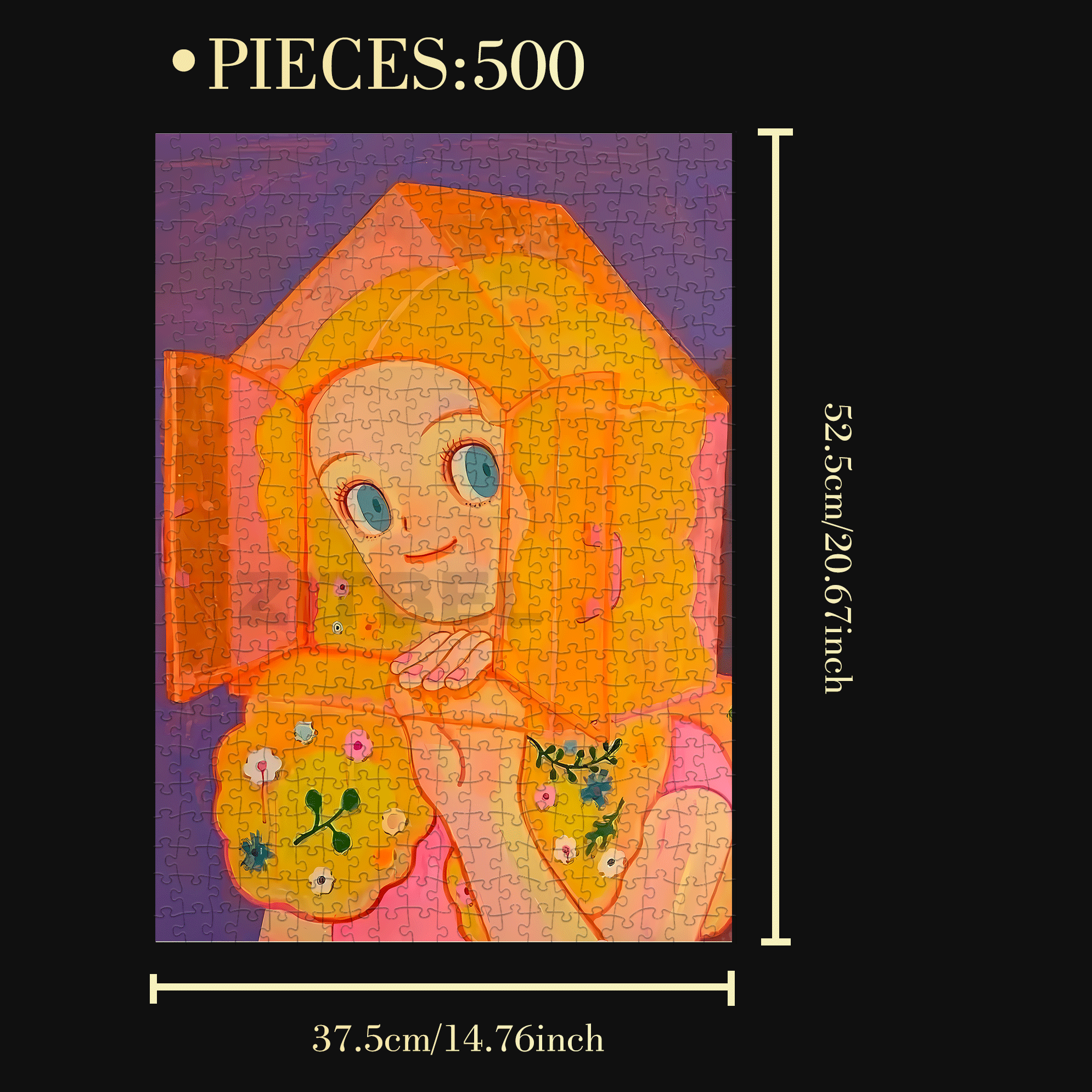 Romance and Freedom 4 500pcs/1000pcs Jigsaw Puzzle, Scratch-Resistant, Interactive Family Game & Brain-Boosting DIY Decor, Perfect for Halloween, Christmas & New Year Gifts, Family Puzzle Game