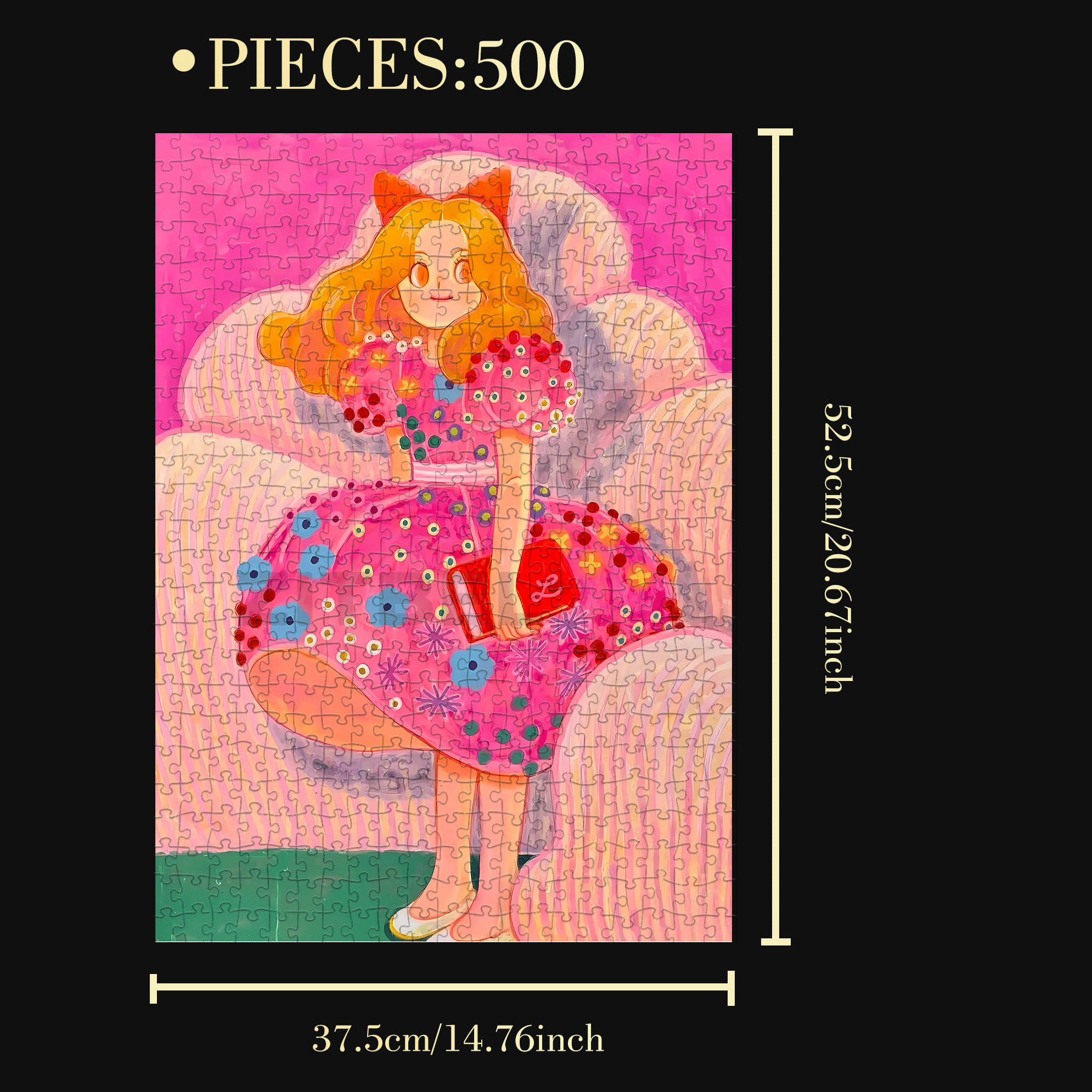 Romance and Freedom 5 500pcs/1000pcs Jigsaw Puzzle, Scratch-Resistant, Interactive Family Game & Brain-Boosting DIY Decor, Perfect for Halloween, Christmas & New Year Gifts, Family Puzzle Game