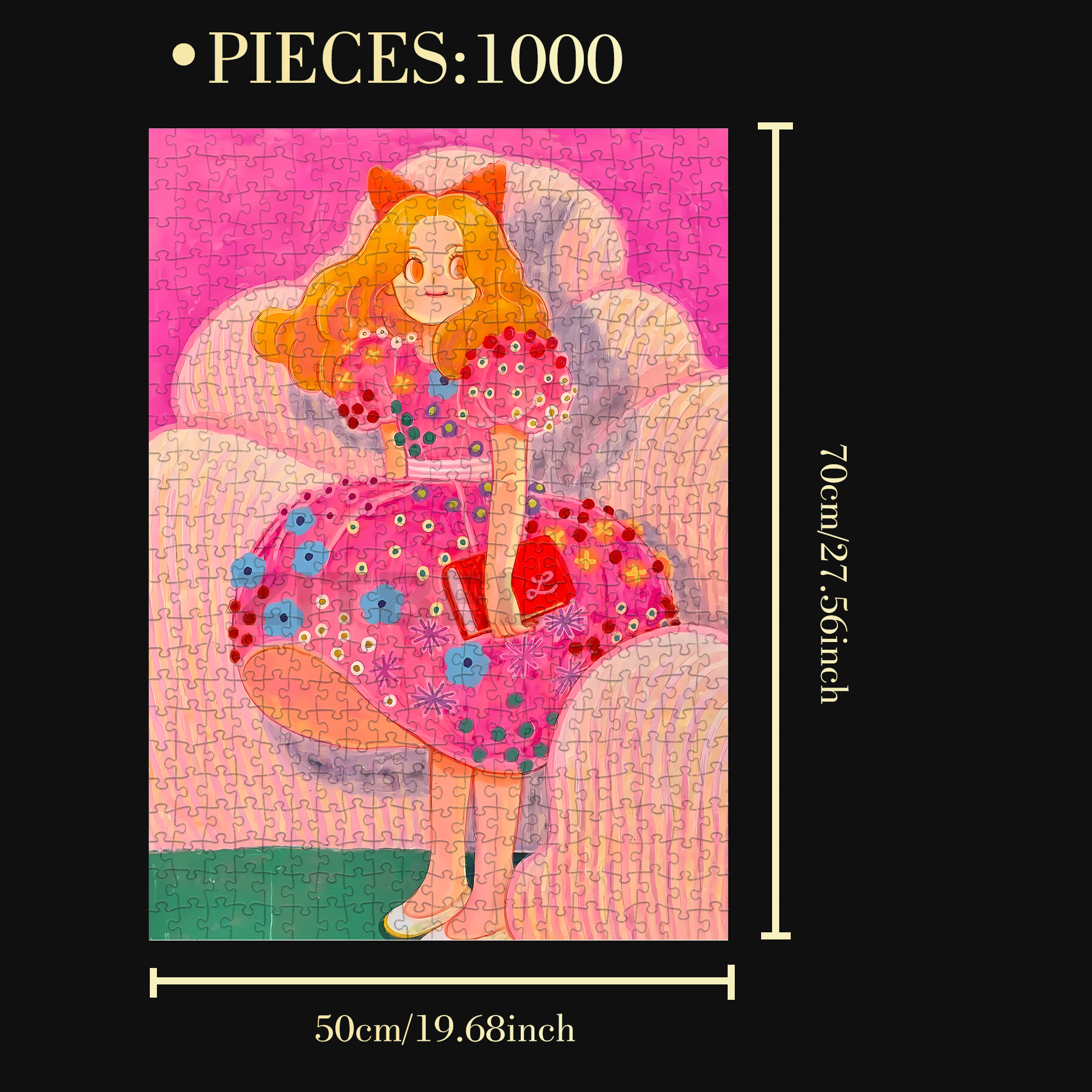 Romance and Freedom 5 500pcs/1000pcs Jigsaw Puzzle, Scratch-Resistant, Interactive Family Game & Brain-Boosting DIY Decor, Perfect for Halloween, Christmas & New Year Gifts, Family Puzzle Game