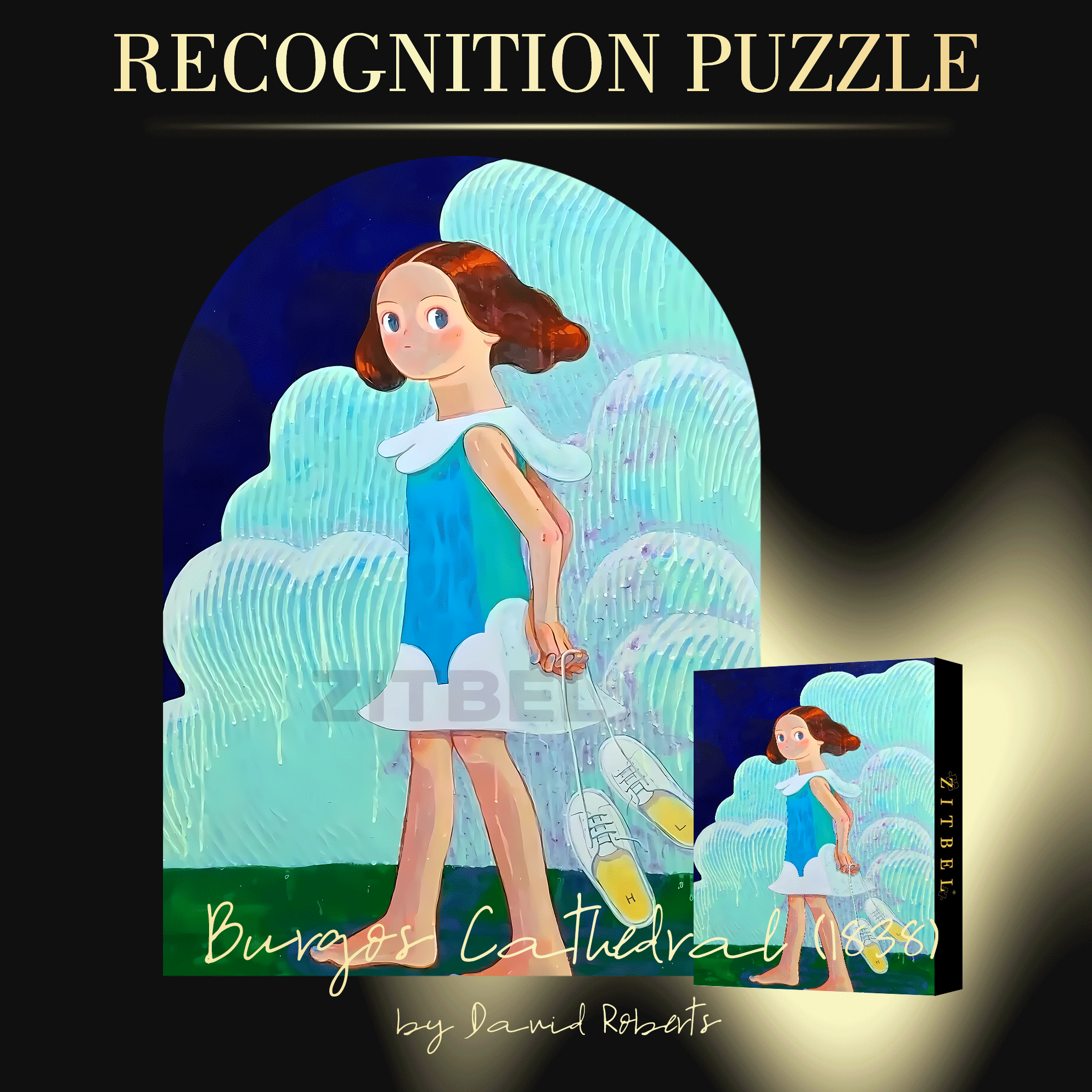 Romance and Freedom 7 500pcs/1000pcs Jigsaw Puzzle, Scratch-Resistant, Interactive Family Game & Brain-Boosting DIY Decor, Perfect for Halloween, Christmas & New Year Gifts, Family Puzzle Game