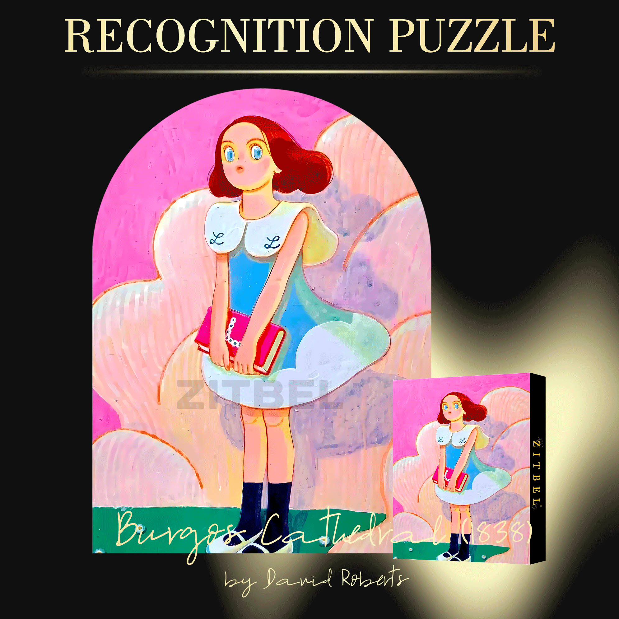Romance and Freedom 8 500pcs/1000pcs Jigsaw Puzzle, Scratch-Resistant, Interactive Family Game & Brain-Boosting DIY Decor, Perfect for Halloween, Christmas & New Year Gifts, Family Puzzle Game