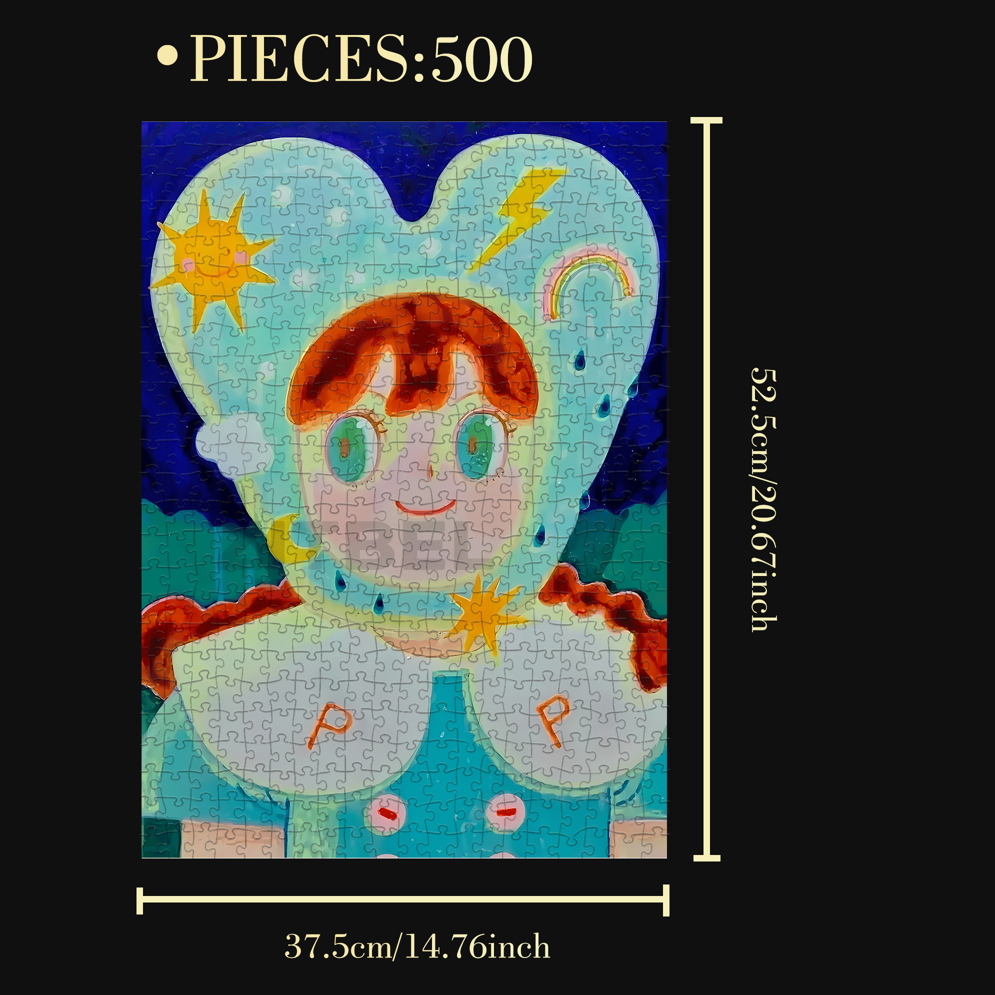 Romance and Freedom 500pcs/1000pcs Jigsaw Puzzle, Scratch-Resistant, Interactive Family Game & Brain-Boosting DIY Decor, Perfect for Halloween, Christmas & New Year Gifts, Family Puzzle Game