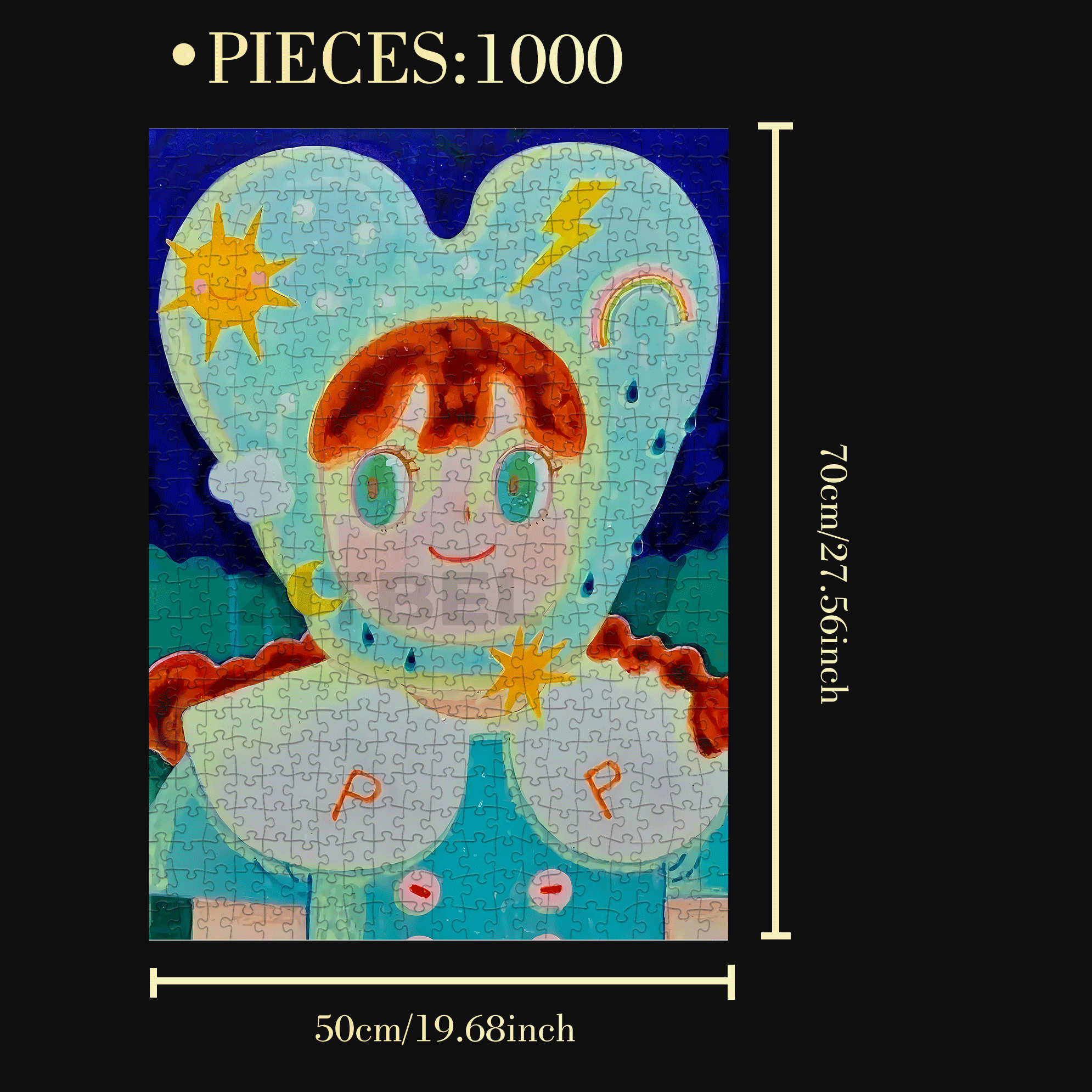 Romance and Freedom 500pcs/1000pcs Jigsaw Puzzle, Scratch-Resistant, Interactive Family Game & Brain-Boosting DIY Decor, Perfect for Halloween, Christmas & New Year Gifts, Family Puzzle Game