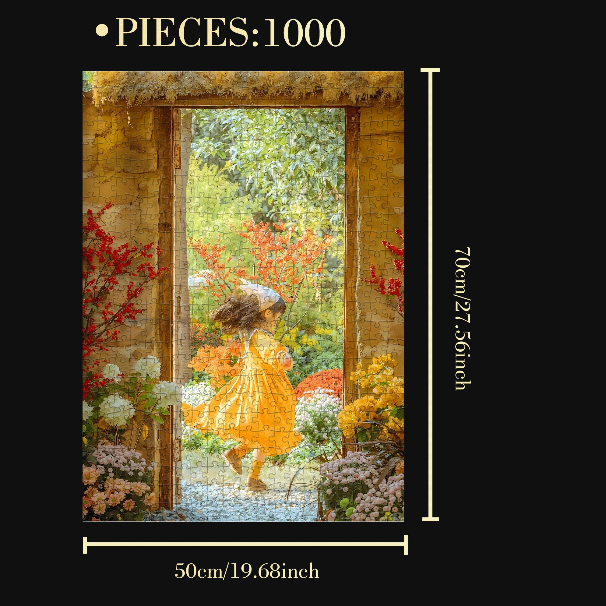 Seeking Inner Peace 2 500pcs/1000pcs Jigsaw Puzzle, Scratch-Resistant, Interactive Family Game & Brain-Boosting DIY Decor, Perfect for Halloween, Christmas & New Year Gifts, Family Puzzle Game