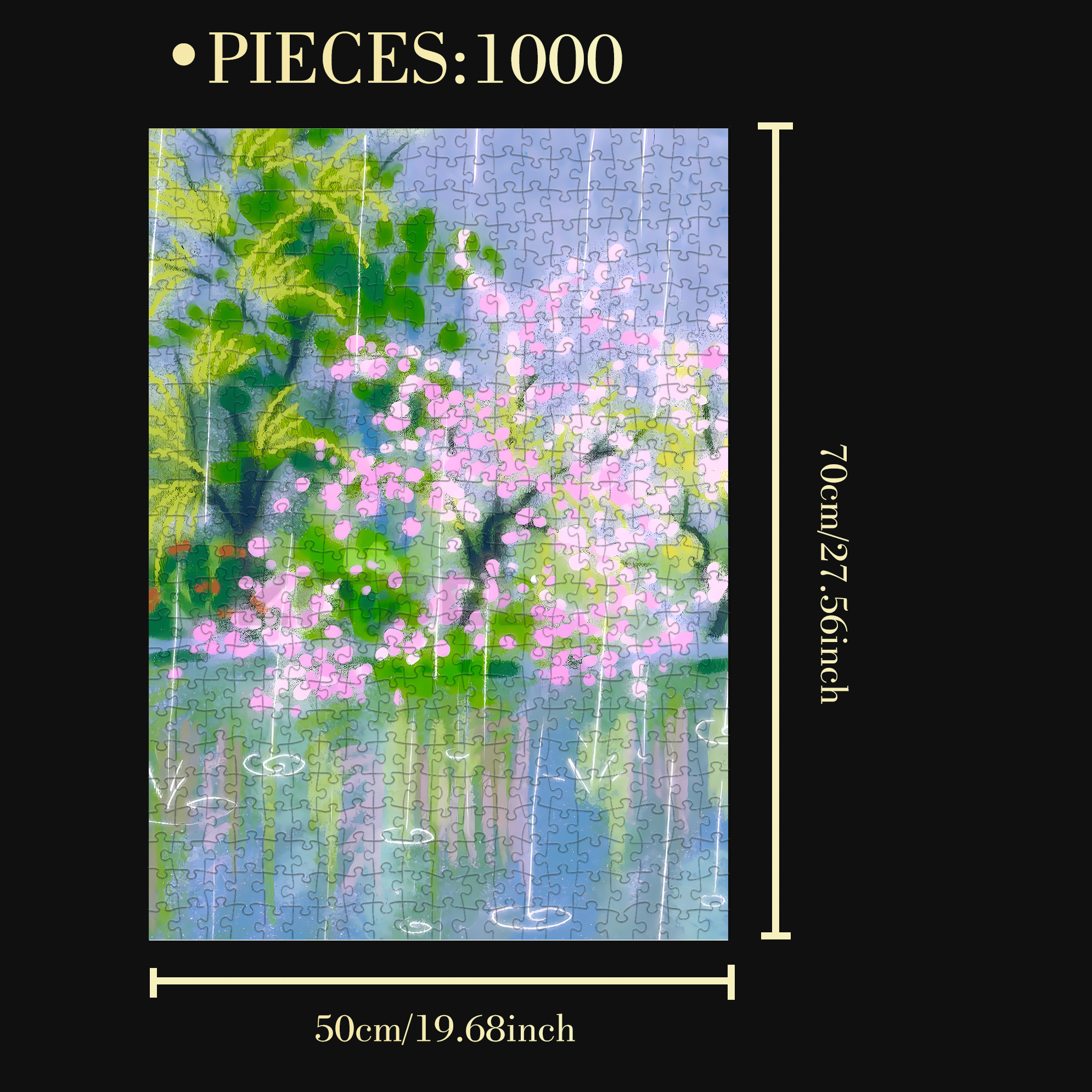 The Call of Plants 2 500pcs/1000pcs Jigsaw Puzzle, Scratch-Resistant, Interactive Family Game & Brain-Boosting DIY Decor, Perfect for Halloween, Christmas & New Year Gifts, Family Puzzle Game