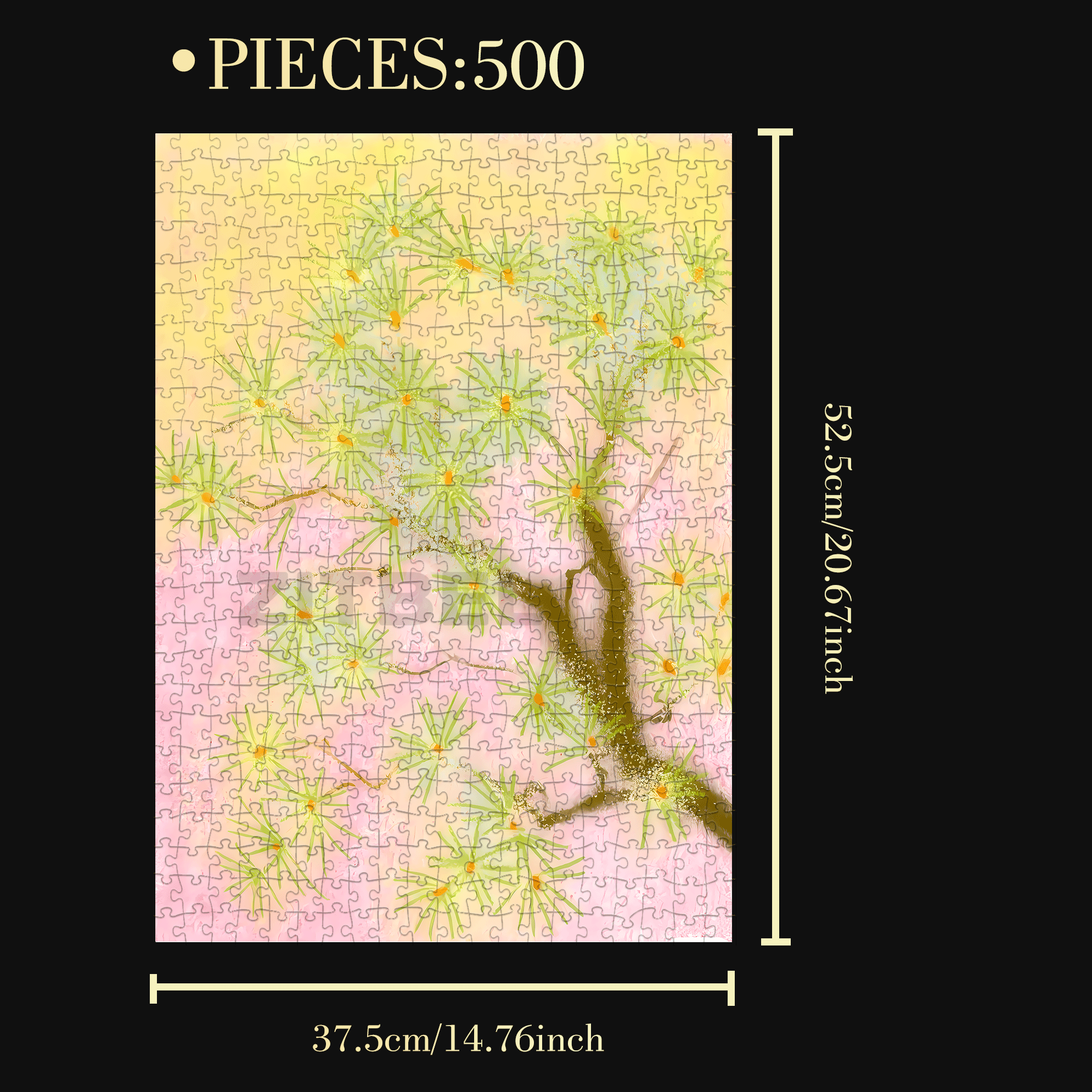 The Call of Plants 5 500pcs/1000pcs Jigsaw Puzzle, Scratch-Resistant, Interactive Family Game & Brain-Boosting DIY Decor, Perfect for Halloween, Christmas & New Year Gifts, Family Puzzle Game