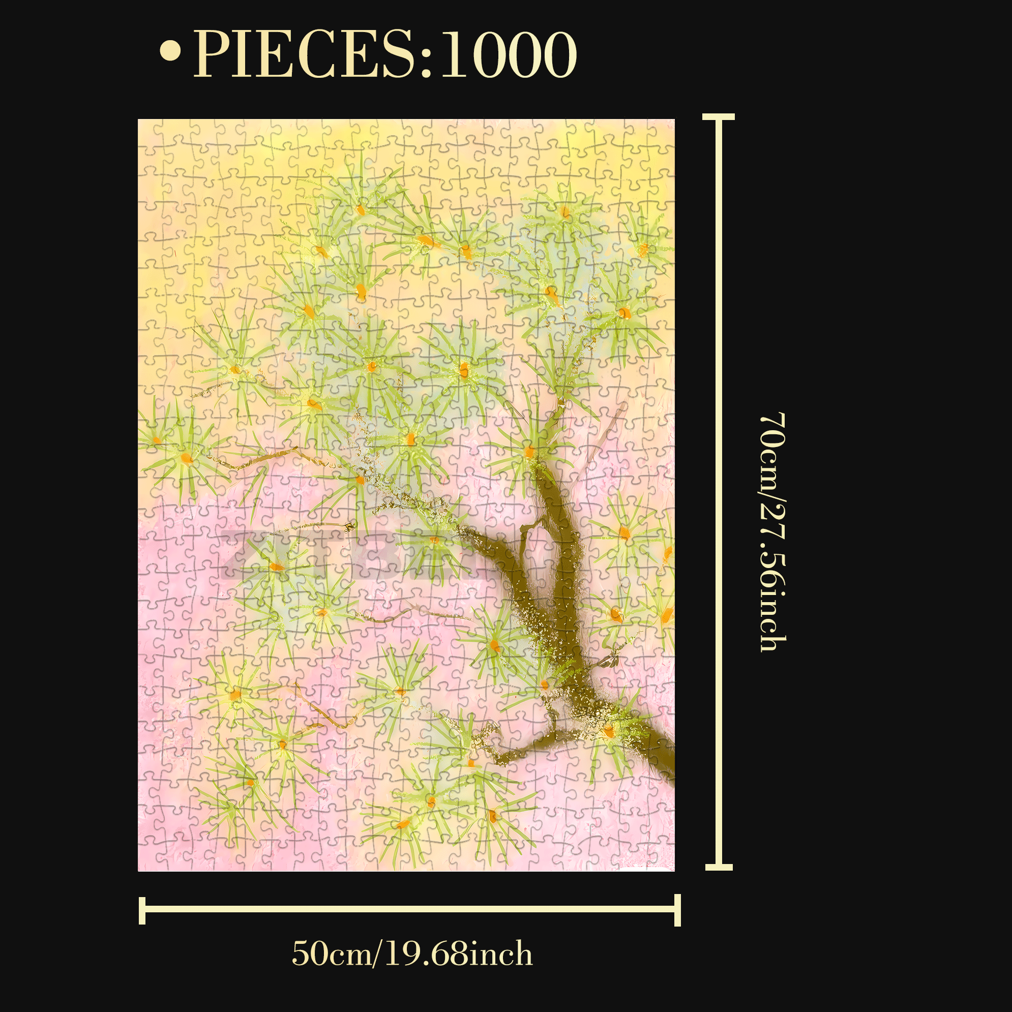 The Call of Plants 5 500pcs/1000pcs Jigsaw Puzzle, Scratch-Resistant, Interactive Family Game & Brain-Boosting DIY Decor, Perfect for Halloween, Christmas & New Year Gifts, Family Puzzle Game